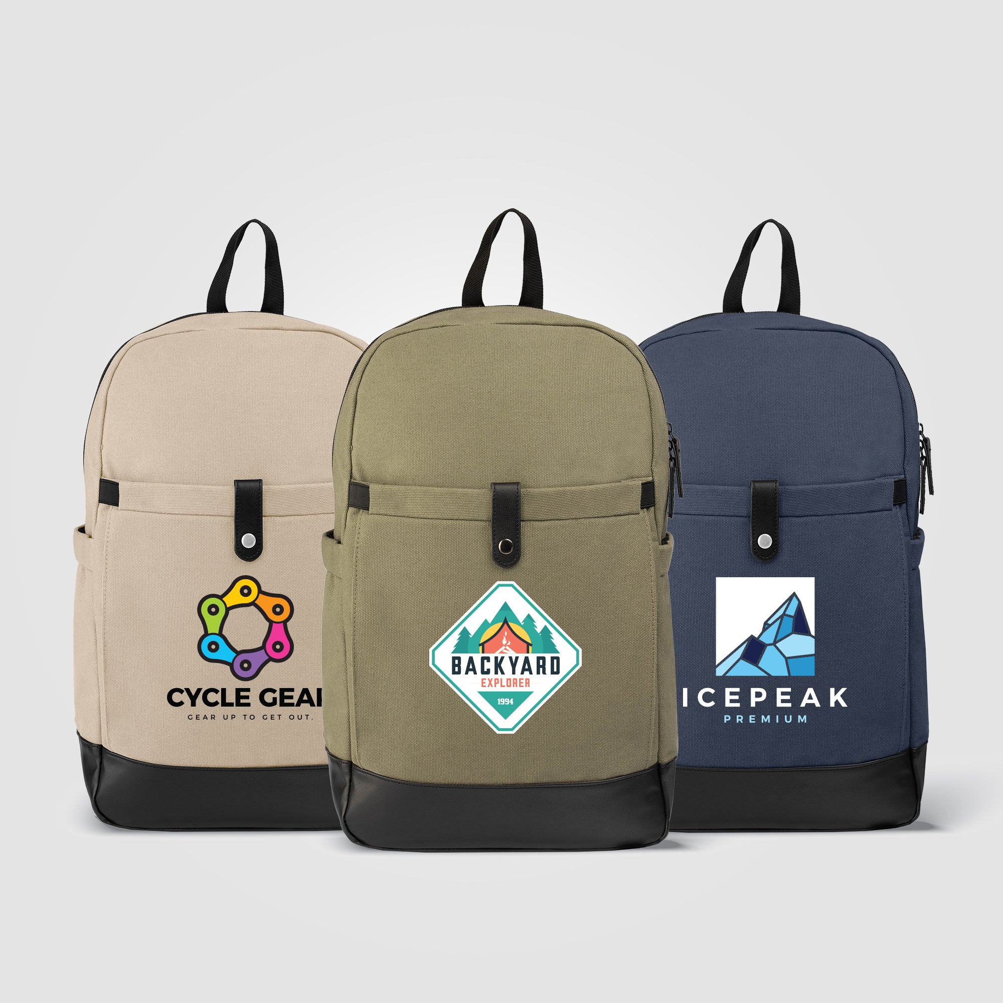 Odyssey Pack - Recycled Cotton Canvas Backpack - Heat Transfer-zoom-1