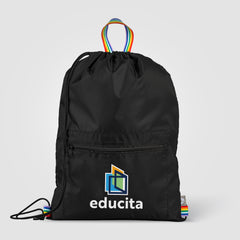 Image of the Spectrum Recycled Polyester Drawstring Bag - 2 gal - Heat Transfer promotional product, SKU ULD-T.
