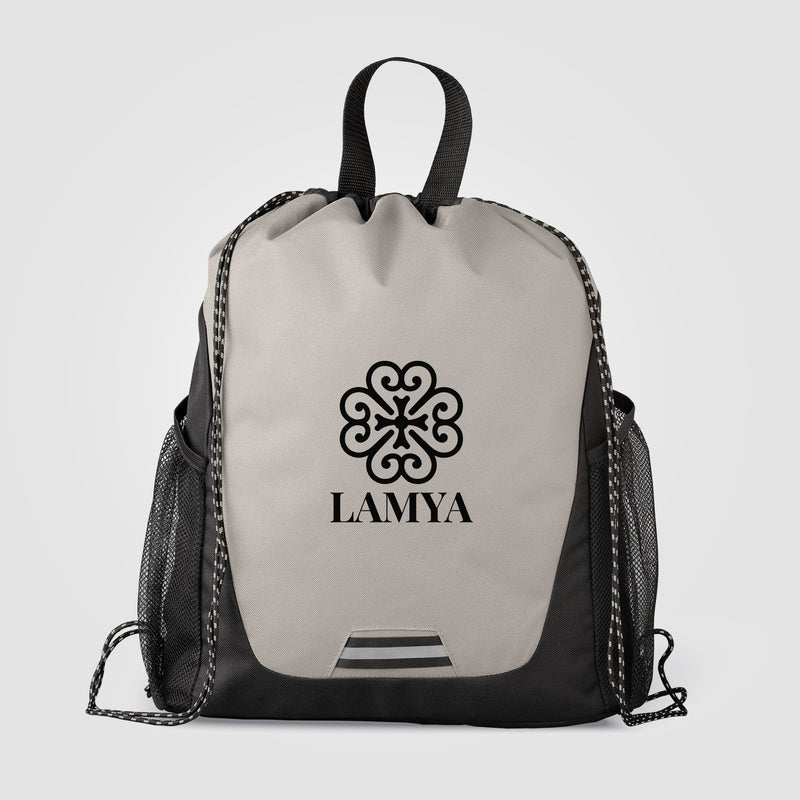 Jotun Recycled Polyester Pocketed Drawstring Bag - 2.6 gal-zoom-