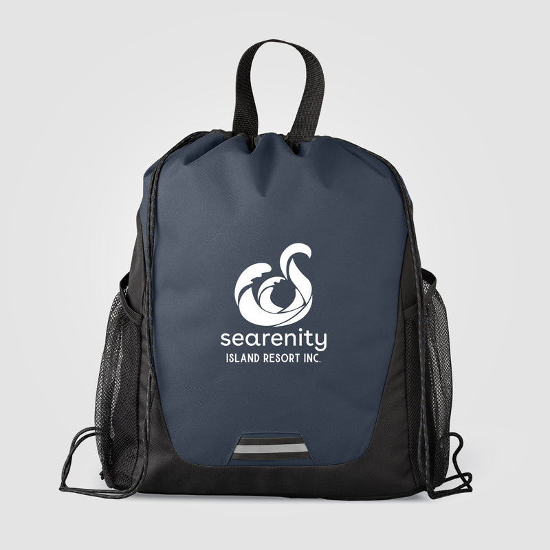 Jotun Recycled Polyester Pocketed Drawstring Bag - 2.6 gal-zoom-