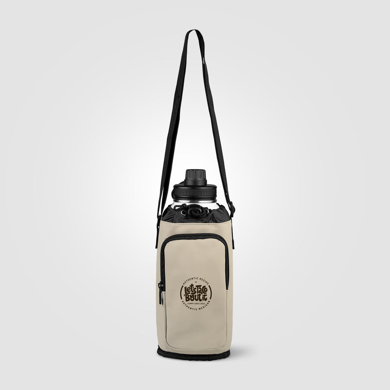 Malmö Recycled PU Zipper Pocket Bottle Bag - 60 oz-zoom-
