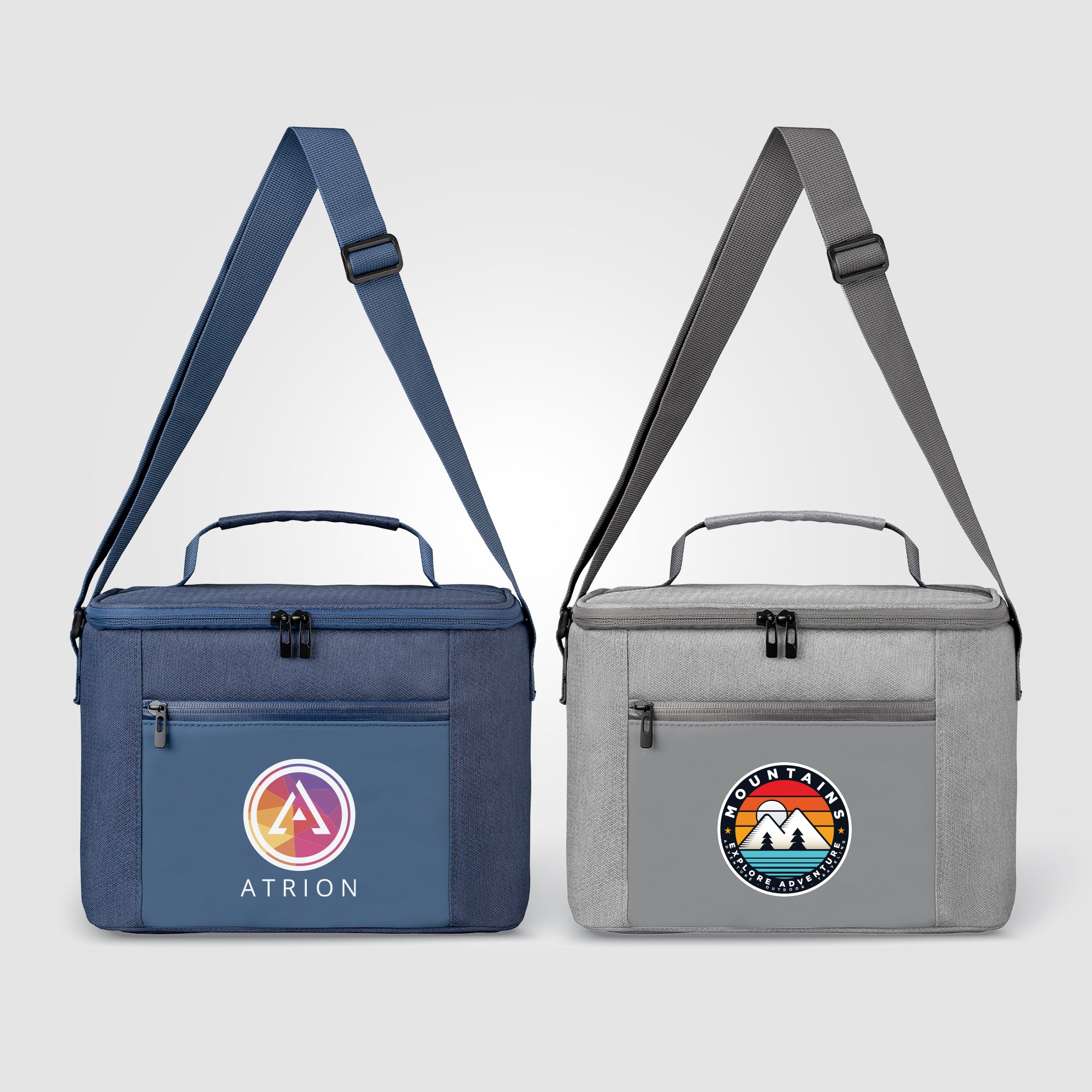 City Pack 600D RPET Zippered Cooler Bag - 2.6 gal - Heat Transfer-zoom-1