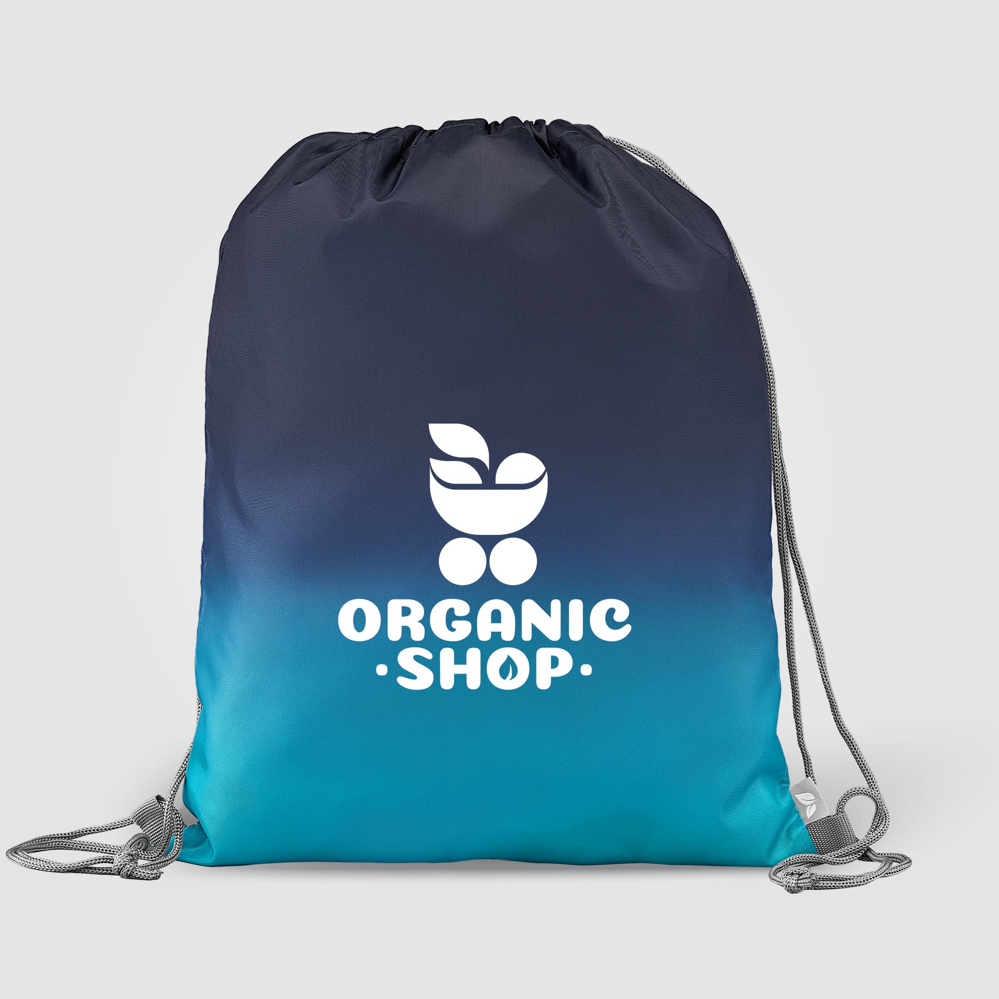 Vilda 210D Polyester Ombre Drawstring Bag - 6L - Silkscreen-2