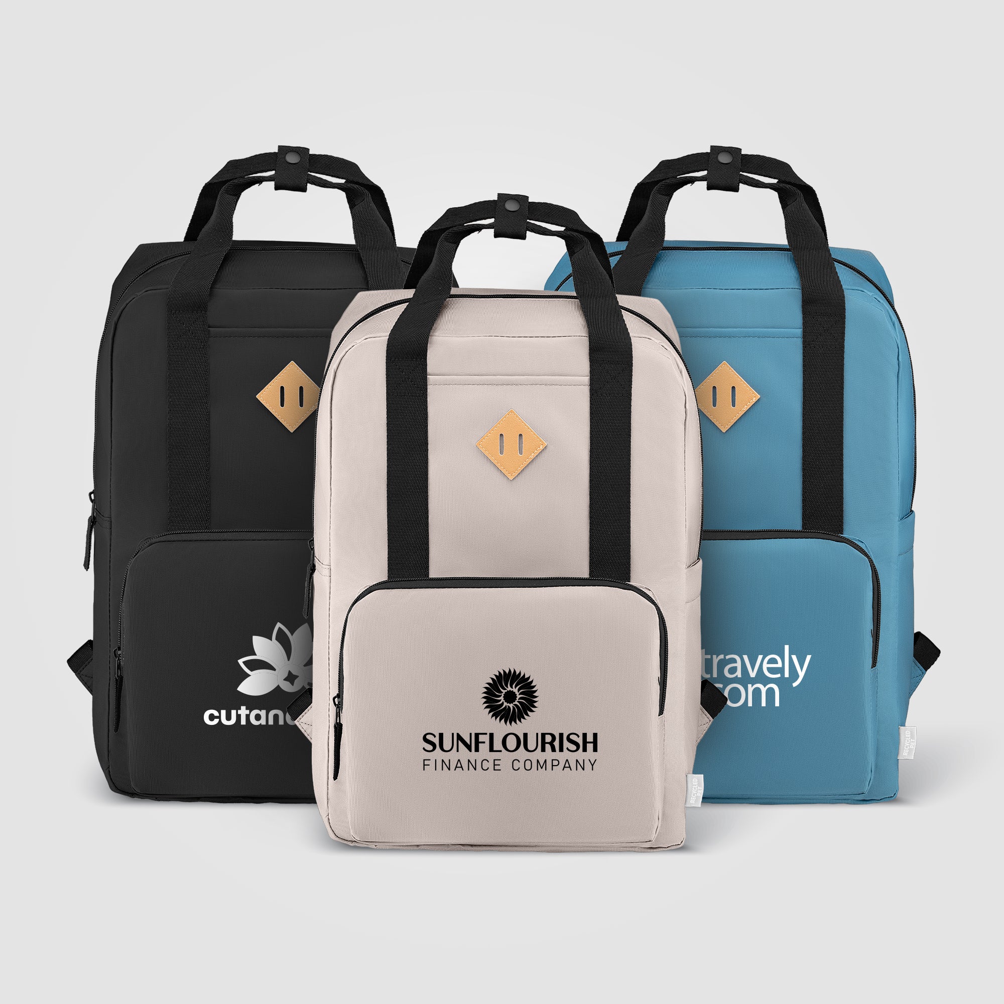 Image of the Majesty 300D rPET 15" Laptop Adjustable Strap Backpack - 16L promotional product, SKU UMA.