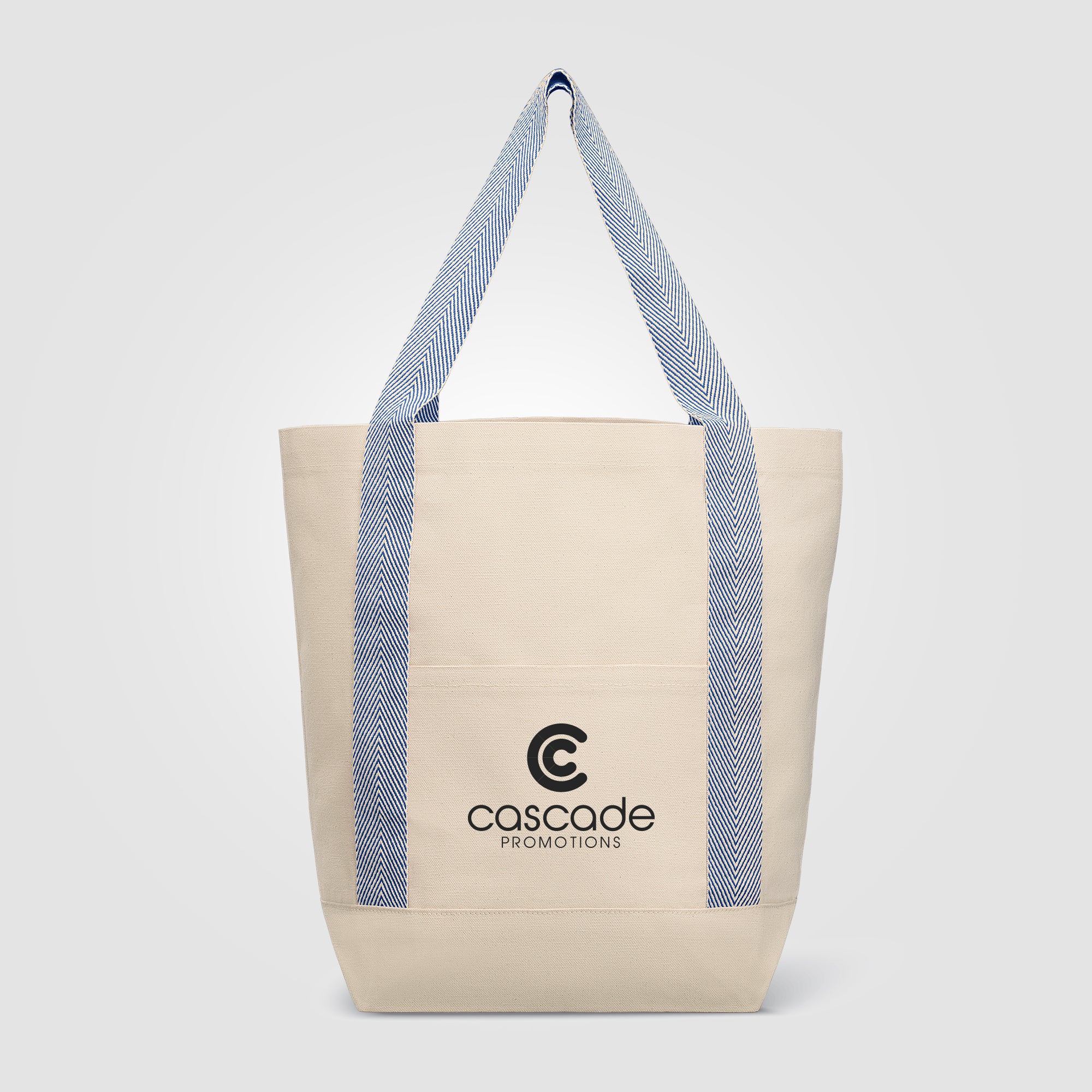 Niva 10 oz. Recycled Cotton Canvas Front Pocket Tote Bag – 12.25L - Silkscreen-zoom-3