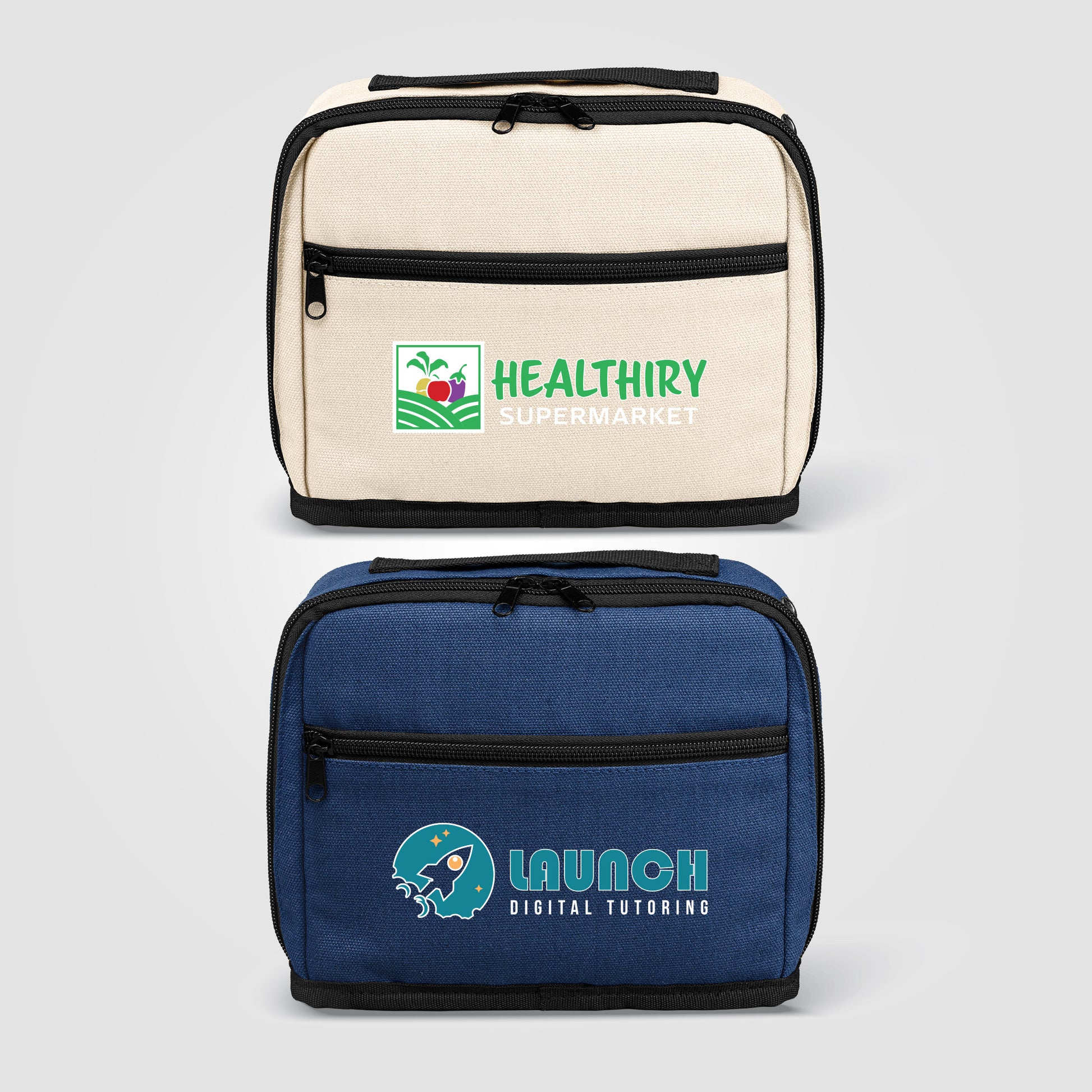 Odyssey 16 oz. Recycled Cotton Tech Organizer Zippered Pouch – 1.7L - Heat Transfer-1