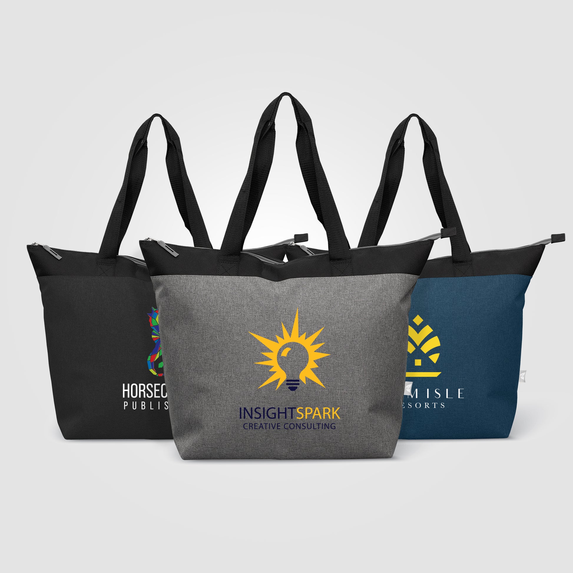 Metropolis™ 600D Recycled Polyester Zippered 44-can Cooler Tote Bag - 20L - Heat Transfer-1
