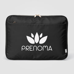 Image of the Auric Recycled 75D Polyester Gold Zipper Laptop Case promotional product, SKU UPE.