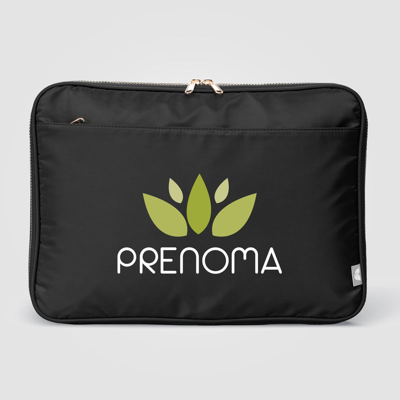 Auric Recycled 75D Polyester Gold Zipper Laptop Case - Heat Transfer-zoom-