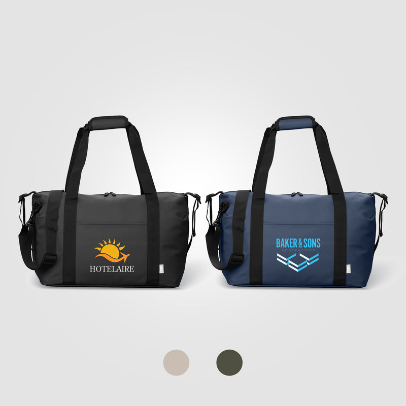 Malmö Recycled PU Travel Duffel Bag - 30L -Heat Transfer-zoom-