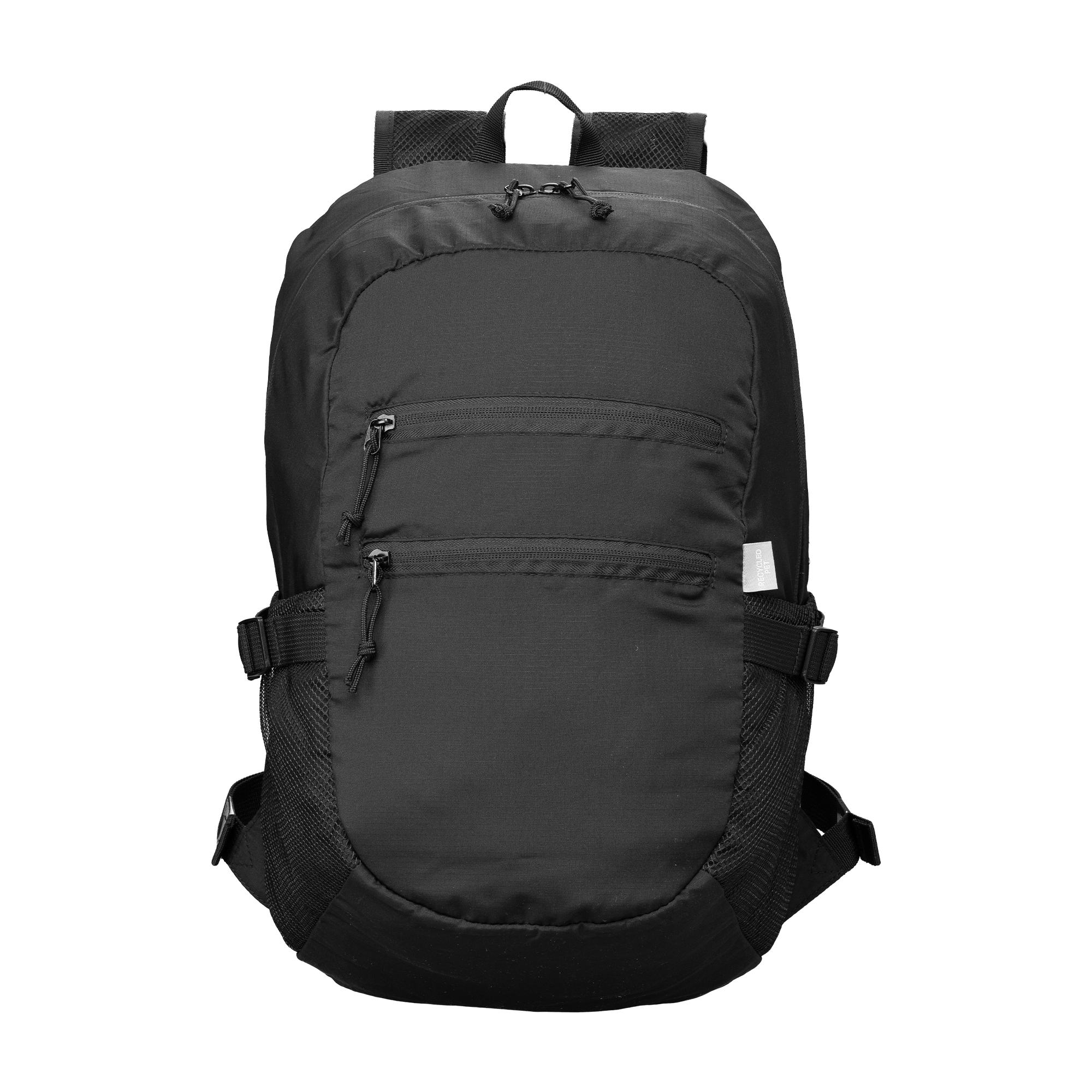Image of the Clover Recycled 240T Polyester Foldable Travel Backpack - 27L - Heat Transfer promotional product, SKU UPZ.
