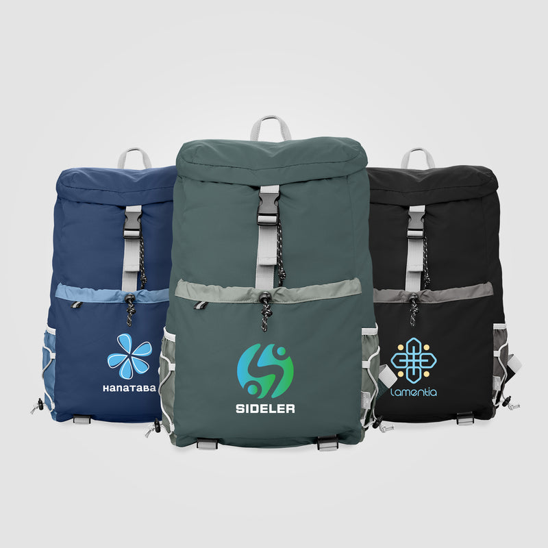 Tilden Recycled T400 Polyester Laptop Utility Backpack - 20L - Heat Transfer-zoom-