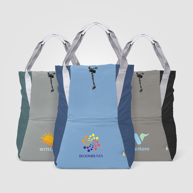 Jorn Recycled T400 Polyester Convertible 2-in-1 Tote Backpack - 16L - Heat Transfer-zoom-