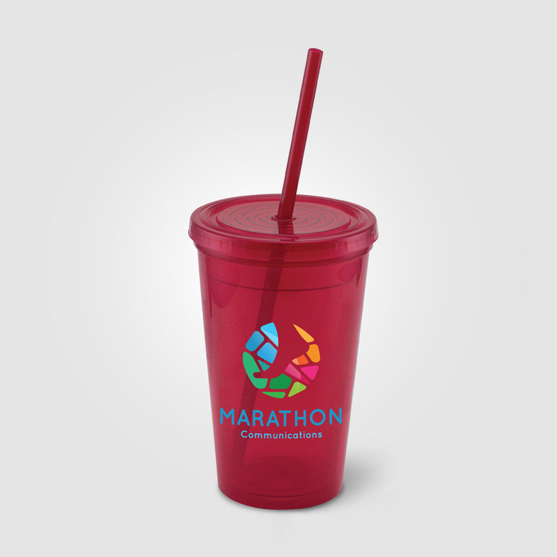 Explore - ColorJet - Full Color 16 Oz. Double Wall Tumbler Cup-zoom-