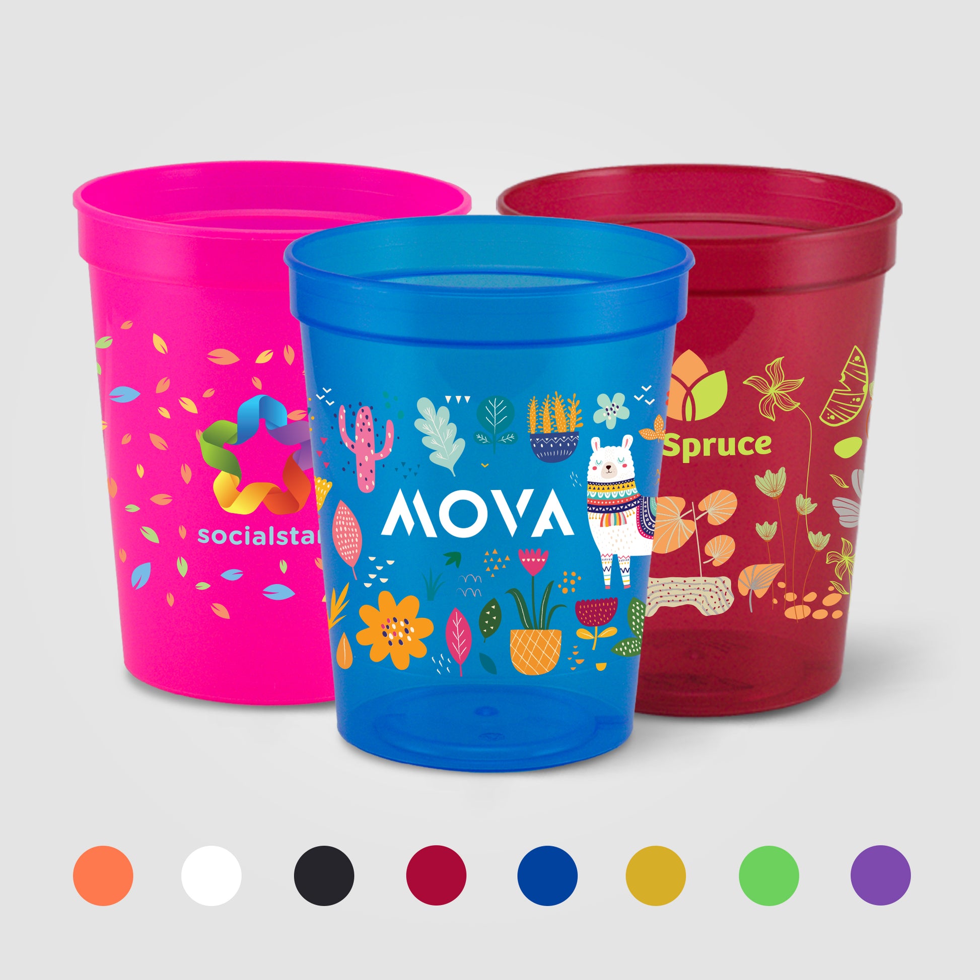 Image of the Touchdown - ColorJet - Full Color 16 Oz. Stadium Cup promotional product, SKU WBS-C.