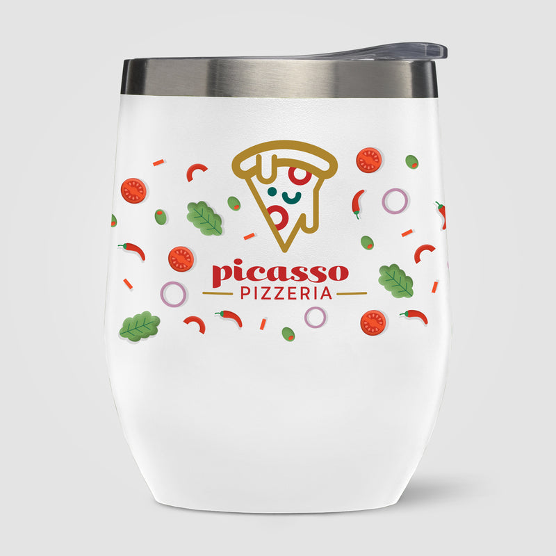Escape - 11 oz. Double-Wall Stainless Wine Cup - Full Color-zoom-