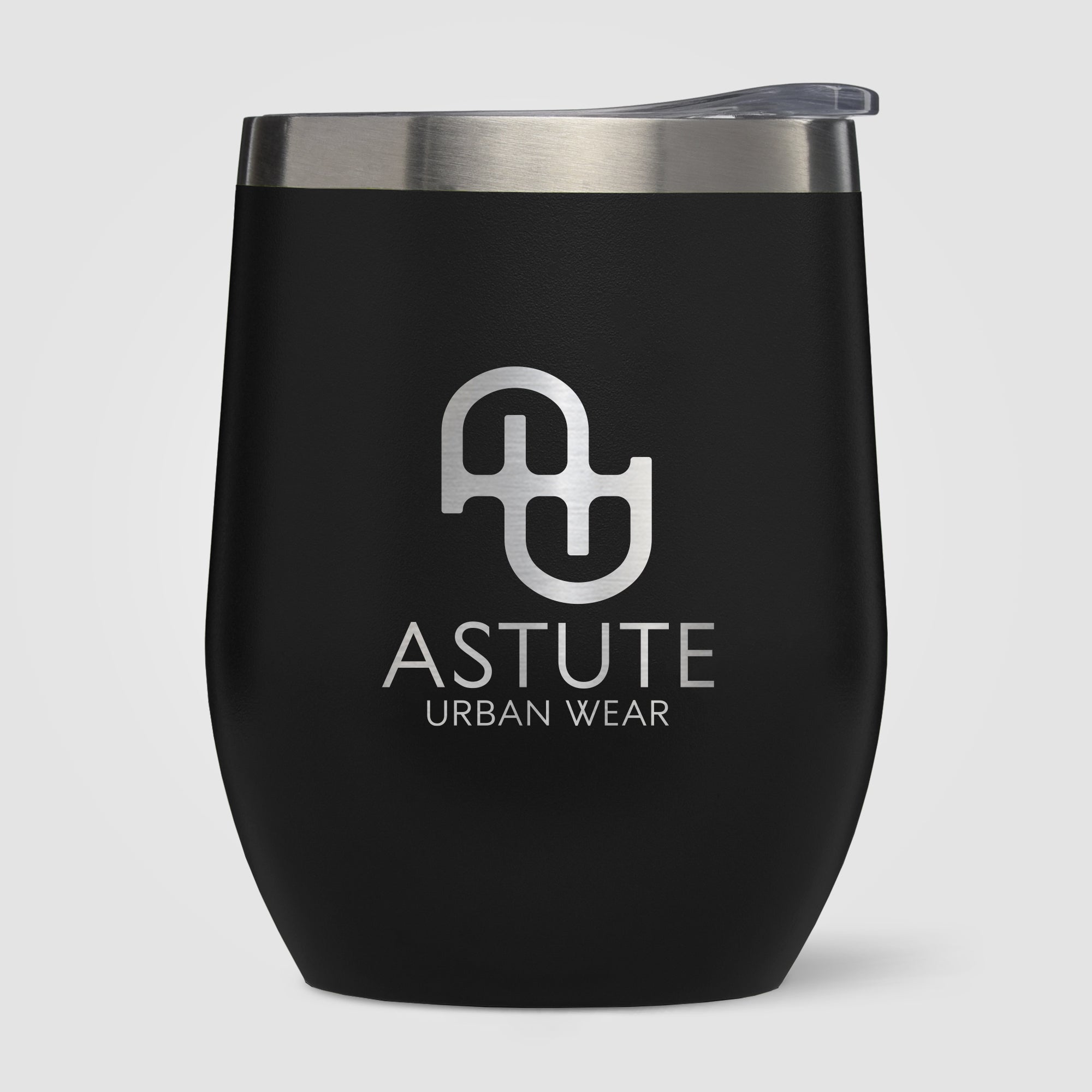 Escape - 11 oz. Double-Wall Stainless Wine Cup - Laser