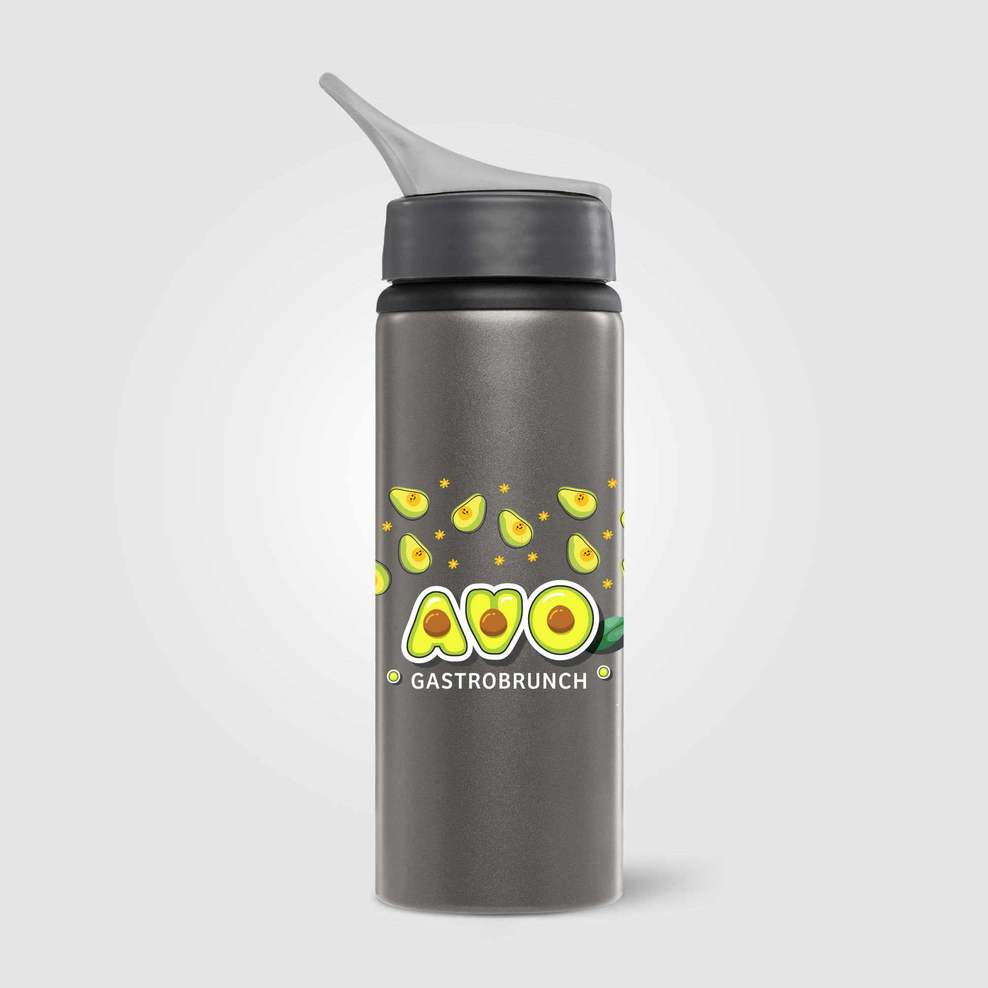 Maui - 24 oz. Flip Top Aluminum Bottle with Large Handle – Cold water Only- Full Color-3