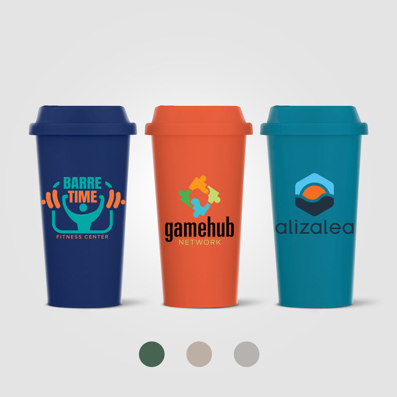 Costa Rica - 16 oz Wheat Plastic Tumbler - ColorJet-zoom-
