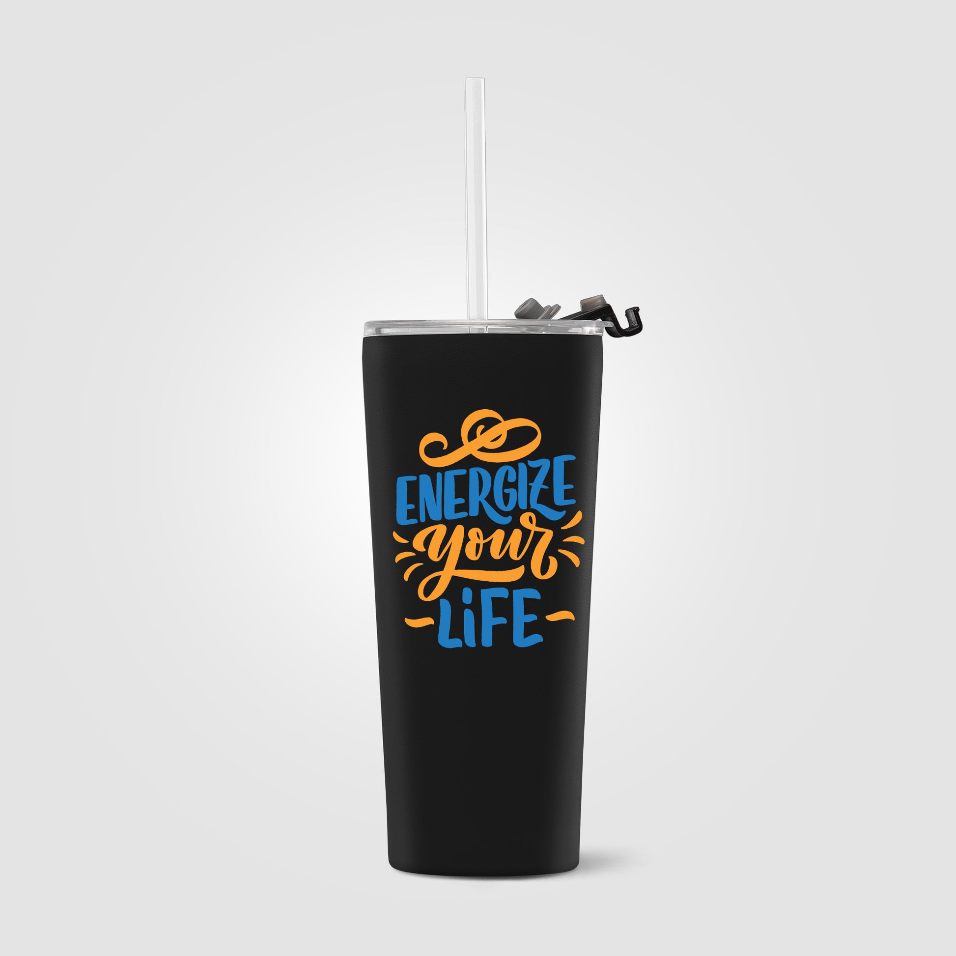 Excalibur - 21 oz. Double-Wall Stainless Tumbler with Straw - ColorJet-2