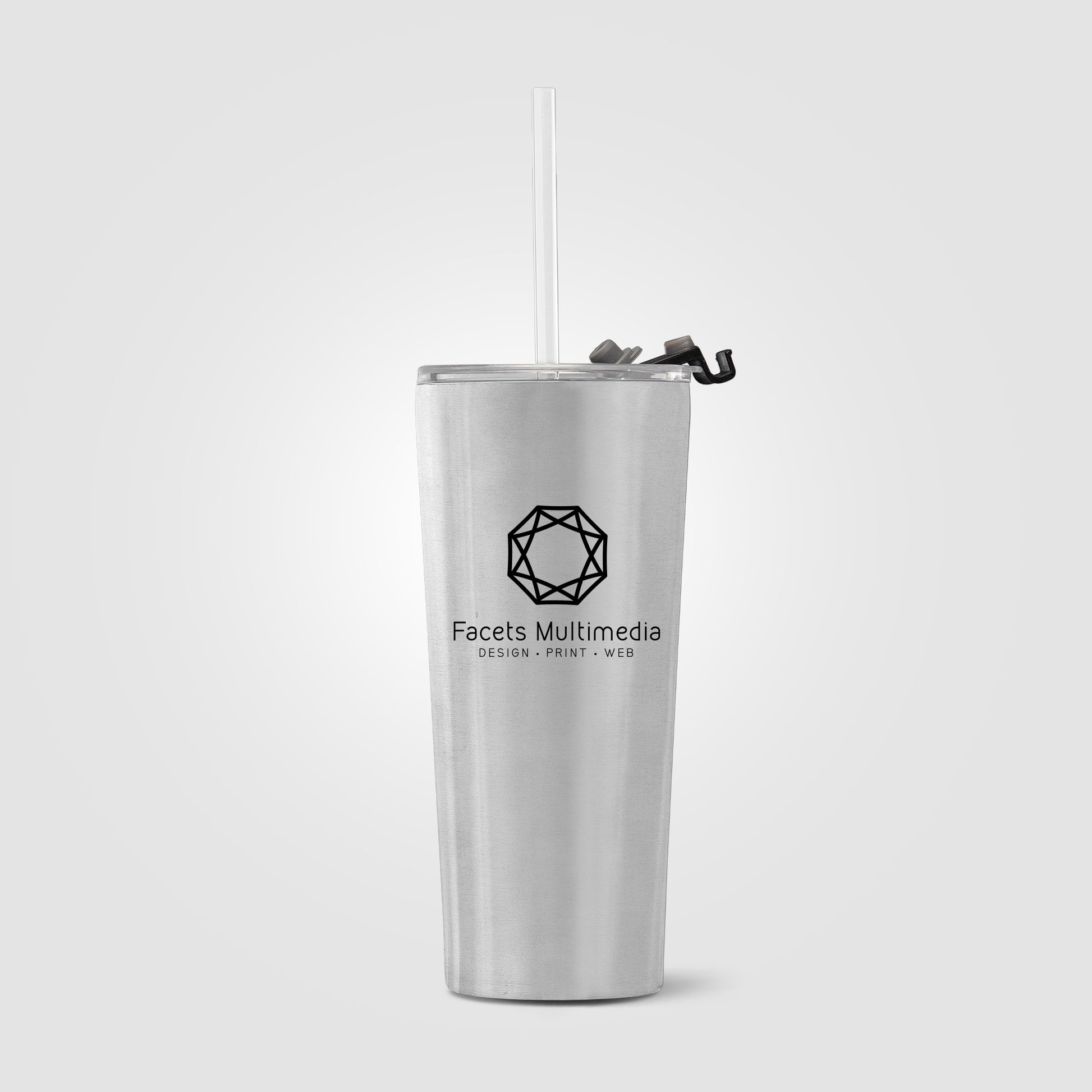 Excalibur - 21 oz. Double-Wall Stainless Tumbler with Straw-3