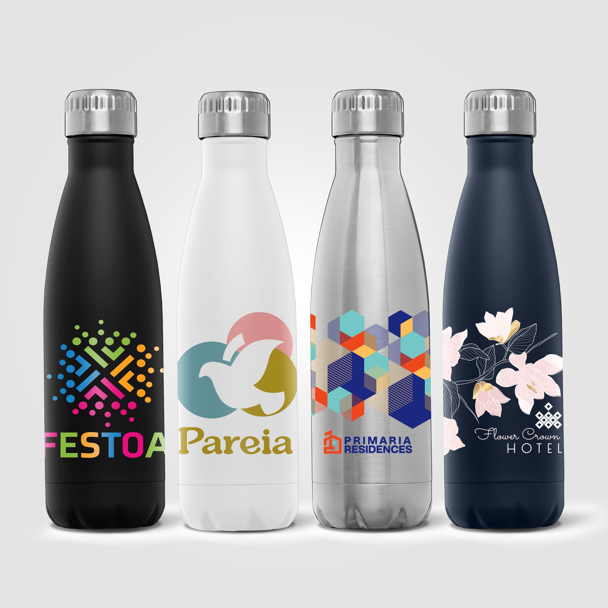 Image of the Ibiza Recycled - 22 oz. Single-Wall Stainless Water Bottle - ColorJet promotional product, SKU WCY-C.