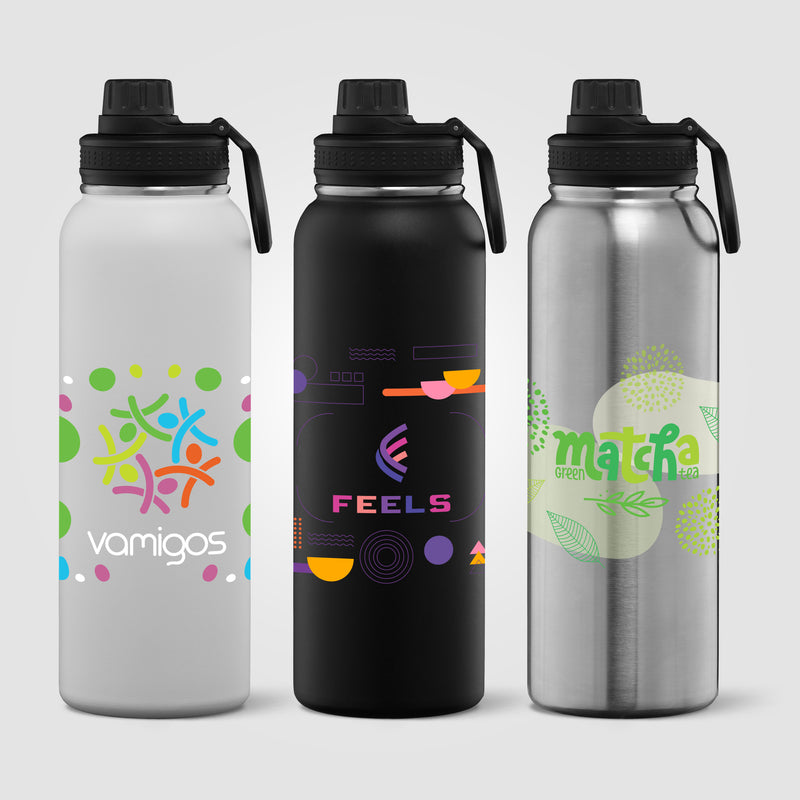 Alaska Ultra - 40 oz. Stainless Steel Double Wall Water Bottle? - ColorJet-zoom-
