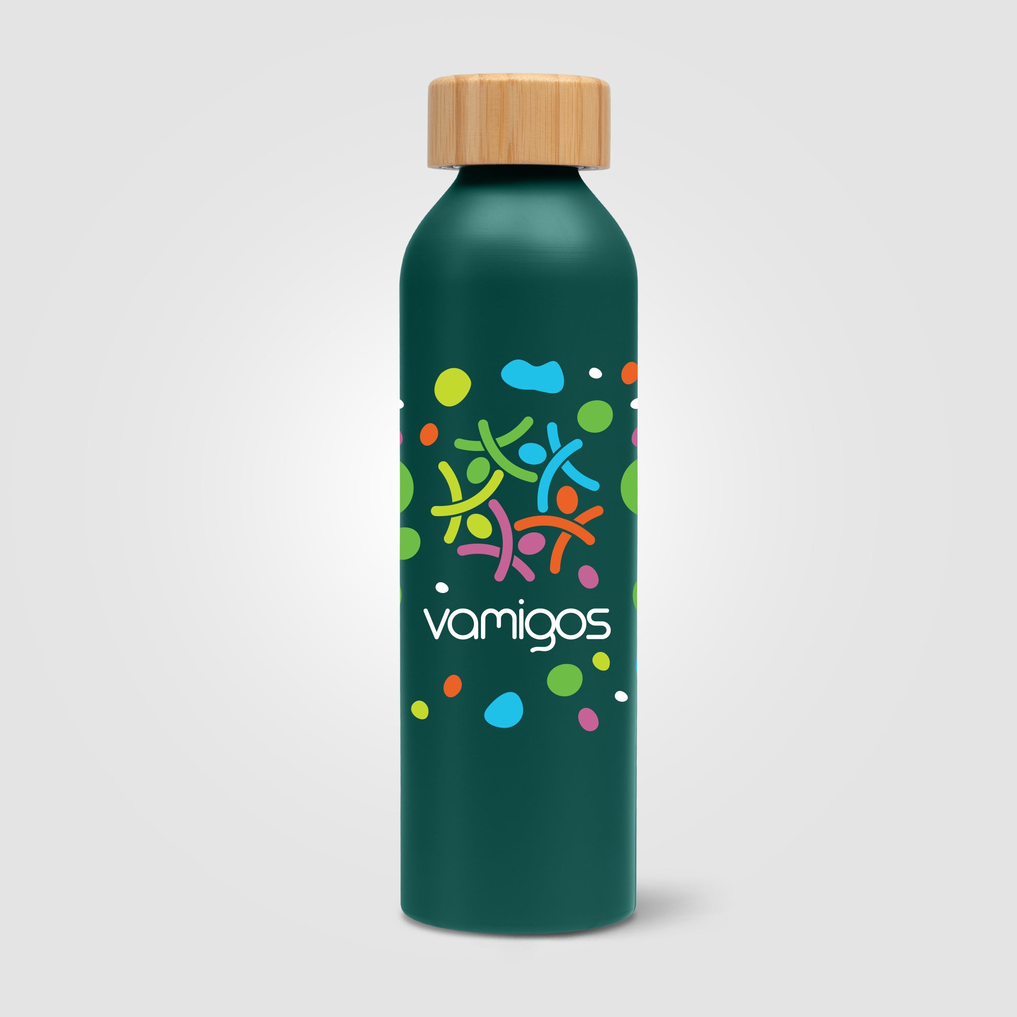 Eden - 20 oz. Aluminum Water Bottle with Bamboo Lid - ColorJet-zoom-5