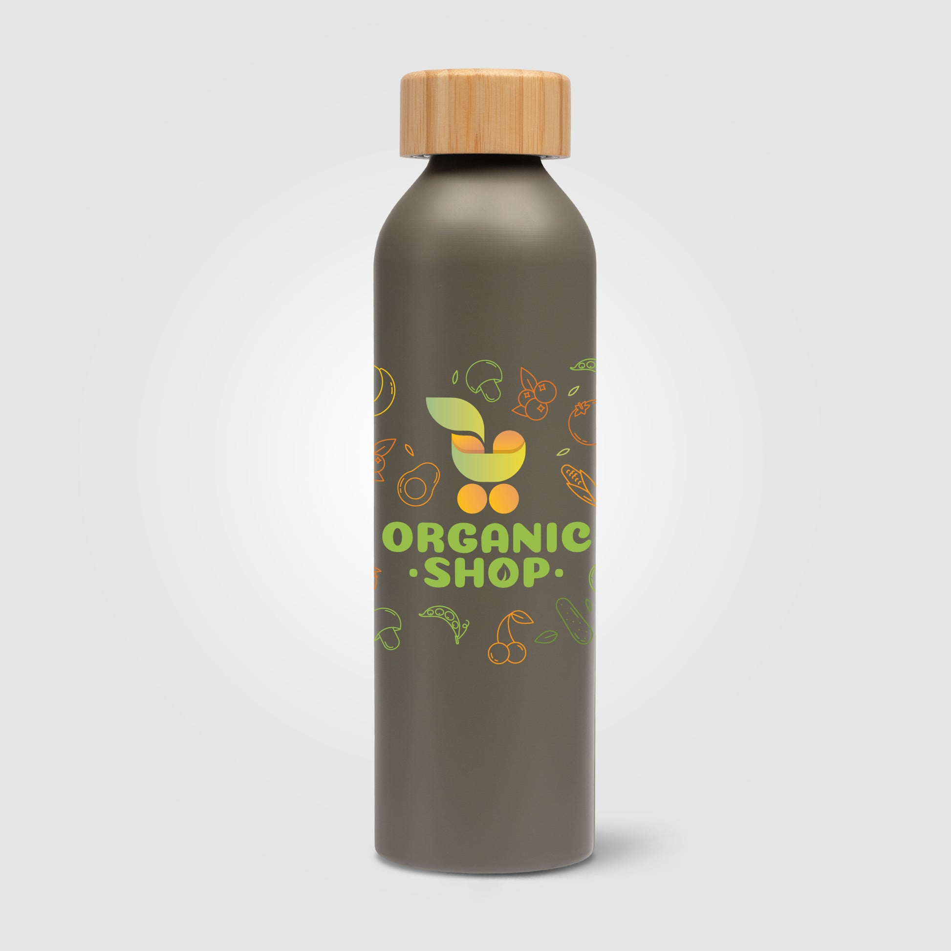 Eden - 20 oz. Aluminum Water Bottle with Bamboo Lid - ColorJet-4