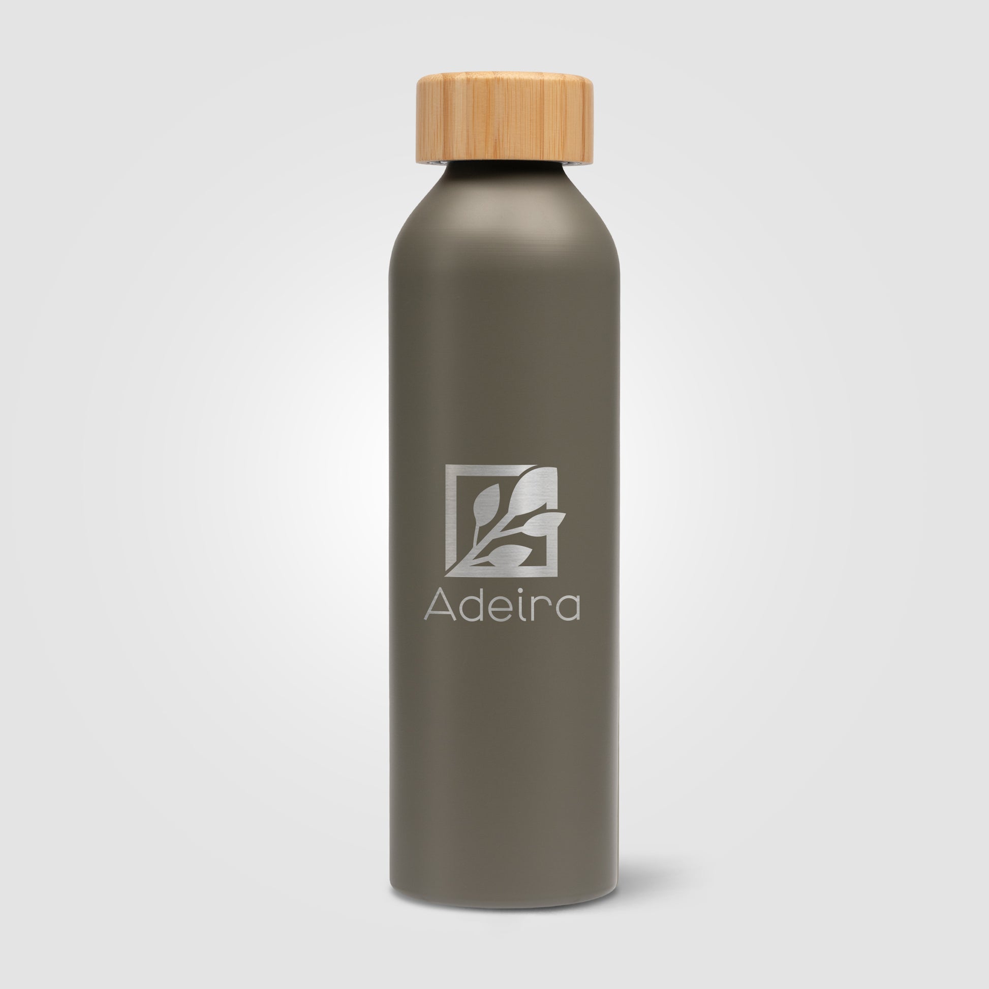 Eden - 20 oz. Aluminum Water Bottle with Bamboo Lid - Laser-4