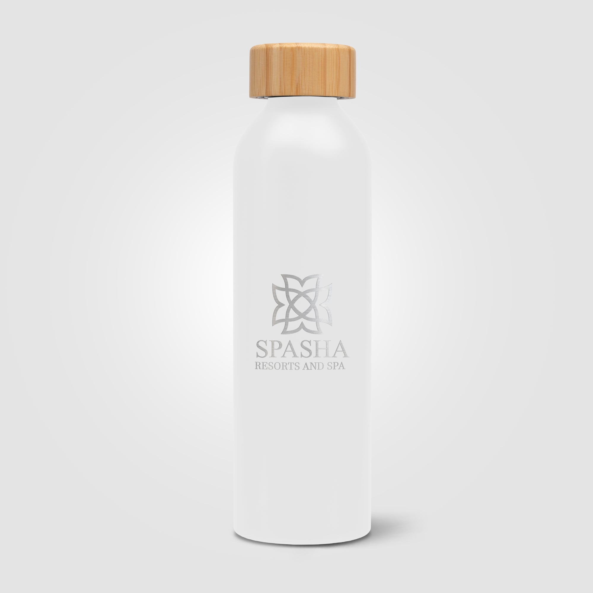 Eden - 20 oz. Aluminum Water Bottle with Bamboo Lid - Laser-zoom-2