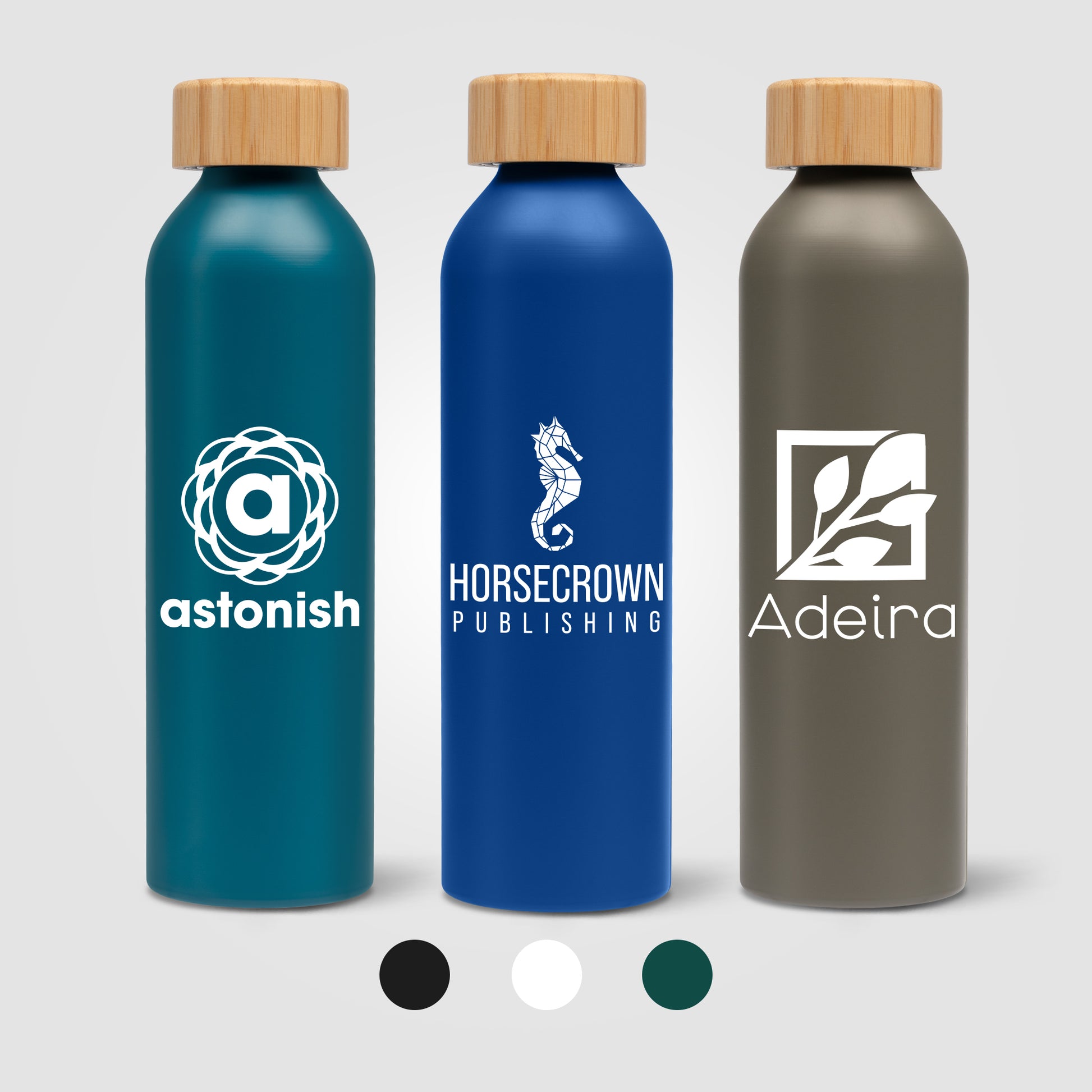 Image of the Eden - 20 oz. Aluminum Water Bottle with Bamboo Lid promotional product, SKU WDE.