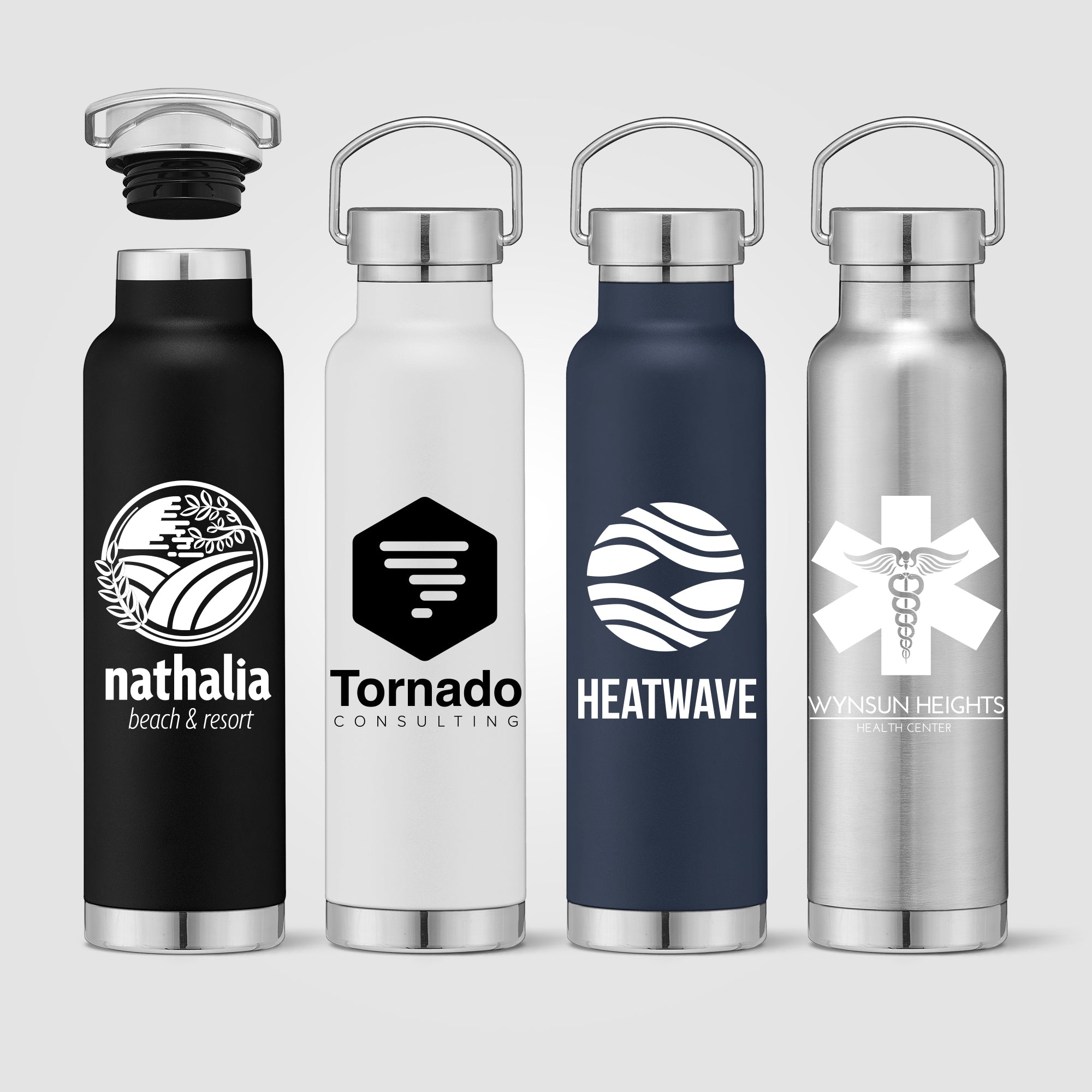 Image of the Apollo - 23 oz. Double Wall Stainless Steel Water Bottle with Lid promotional product, SKU WDF.