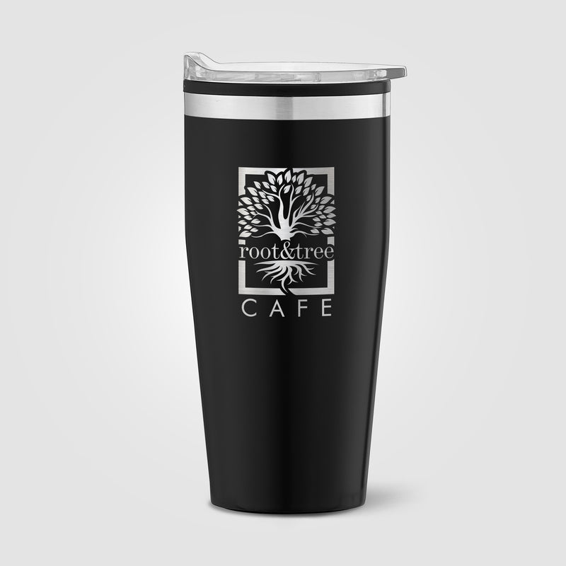 Jasper - 18 oz. Stainless Steel Tumbler with Plastic Interior - Laser-zoom-