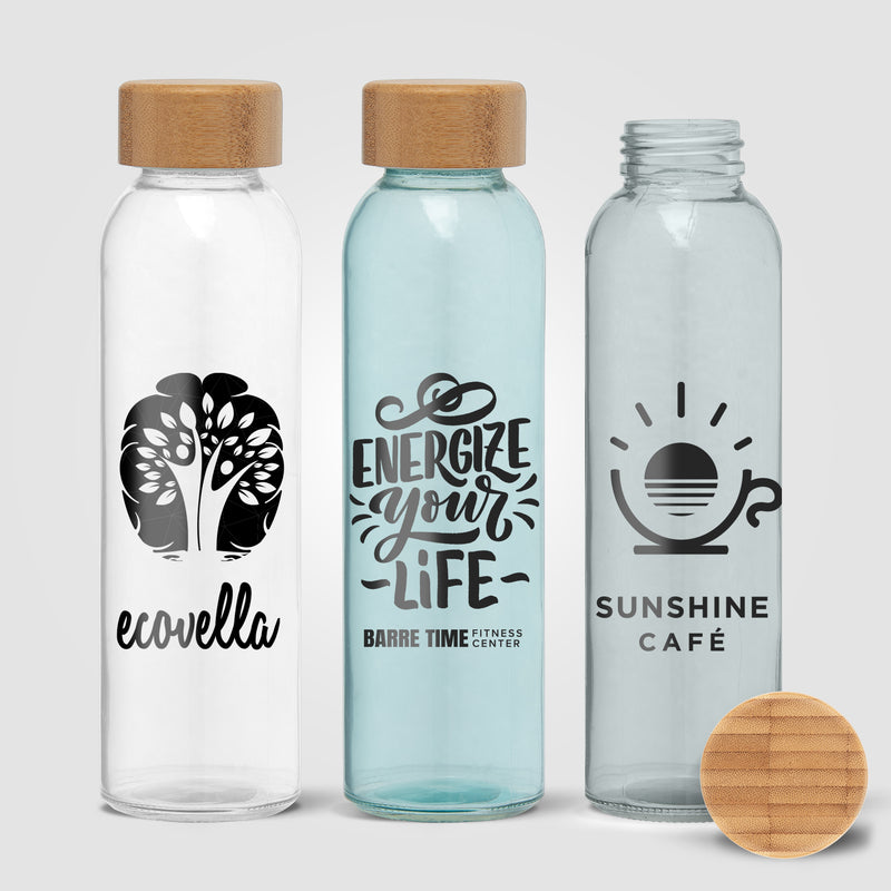 Alpine - 17 oz. Glass Bottle with Bamboo Lid-zoom-