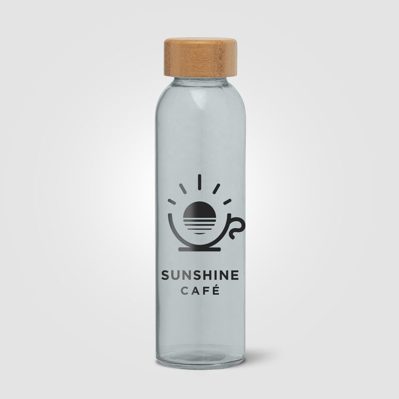 Alpine - 17 oz. Glass Bottle with Bamboo Lid-zoom-