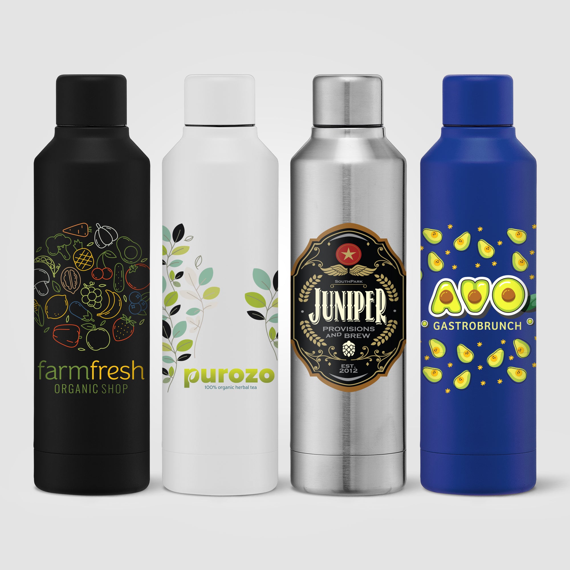 Olympus - 17 oz. Double Wall Copper-Lined Stainless Steel Bottle with Twist Lid - ColorJet-zoom-1