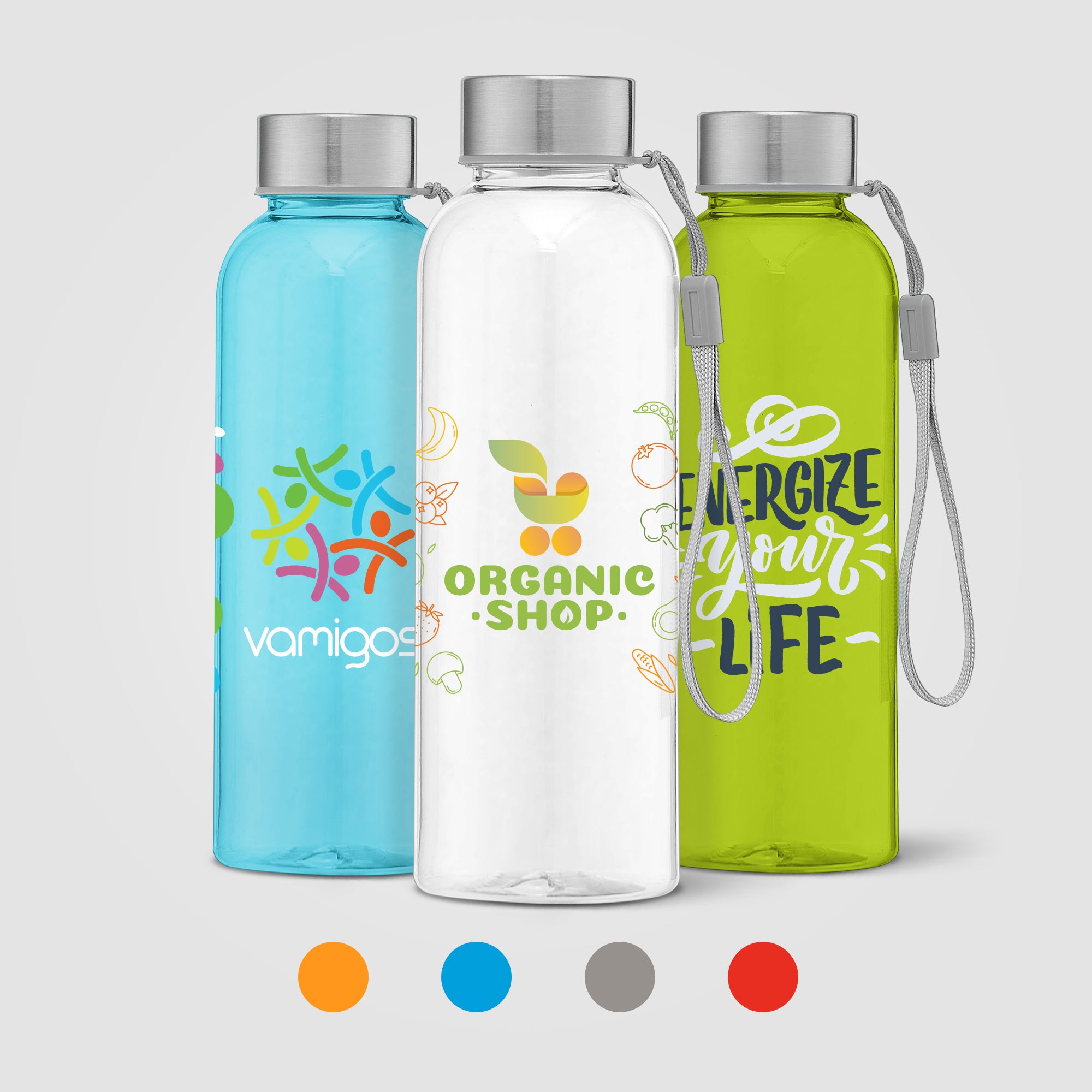 Image of the Skye - 17 oz. RPET Water Bottle with Wrist Strap -ColorJet promotional product, SKU WDS-C.