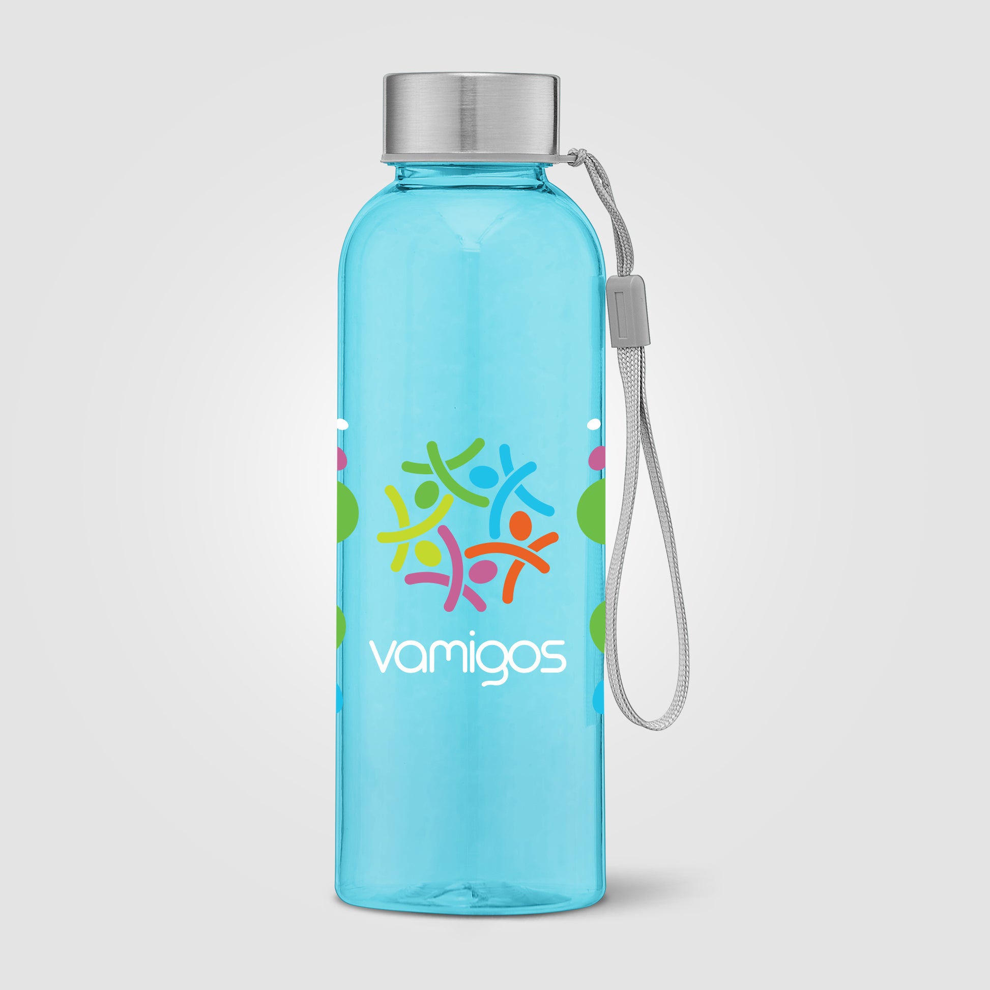 Skye - 17 oz. RPET Water Bottle with Wrist Strap -ColorJet-4