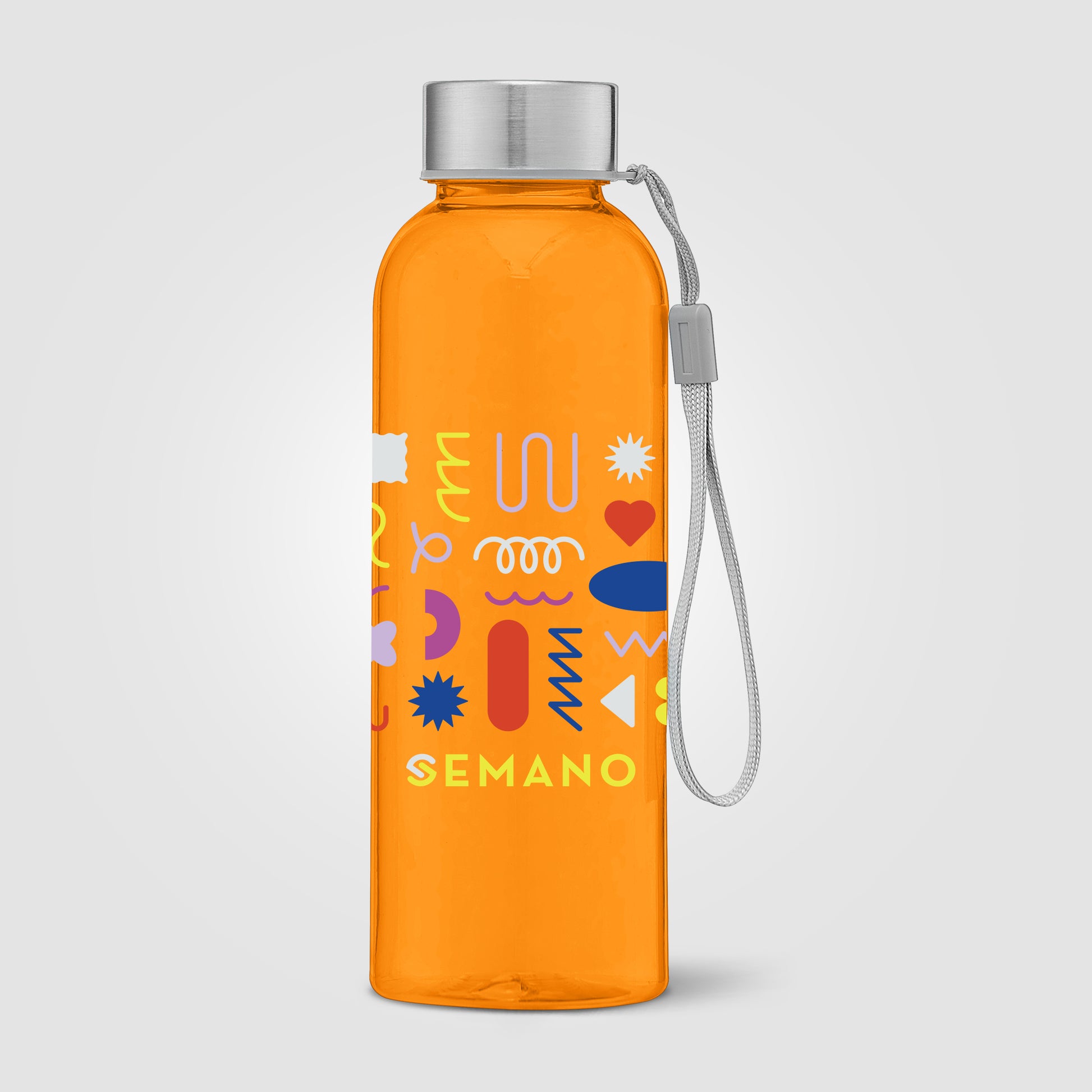 Skye - 17 oz. RPET Water Bottle with Wrist Strap -ColorJet-7
