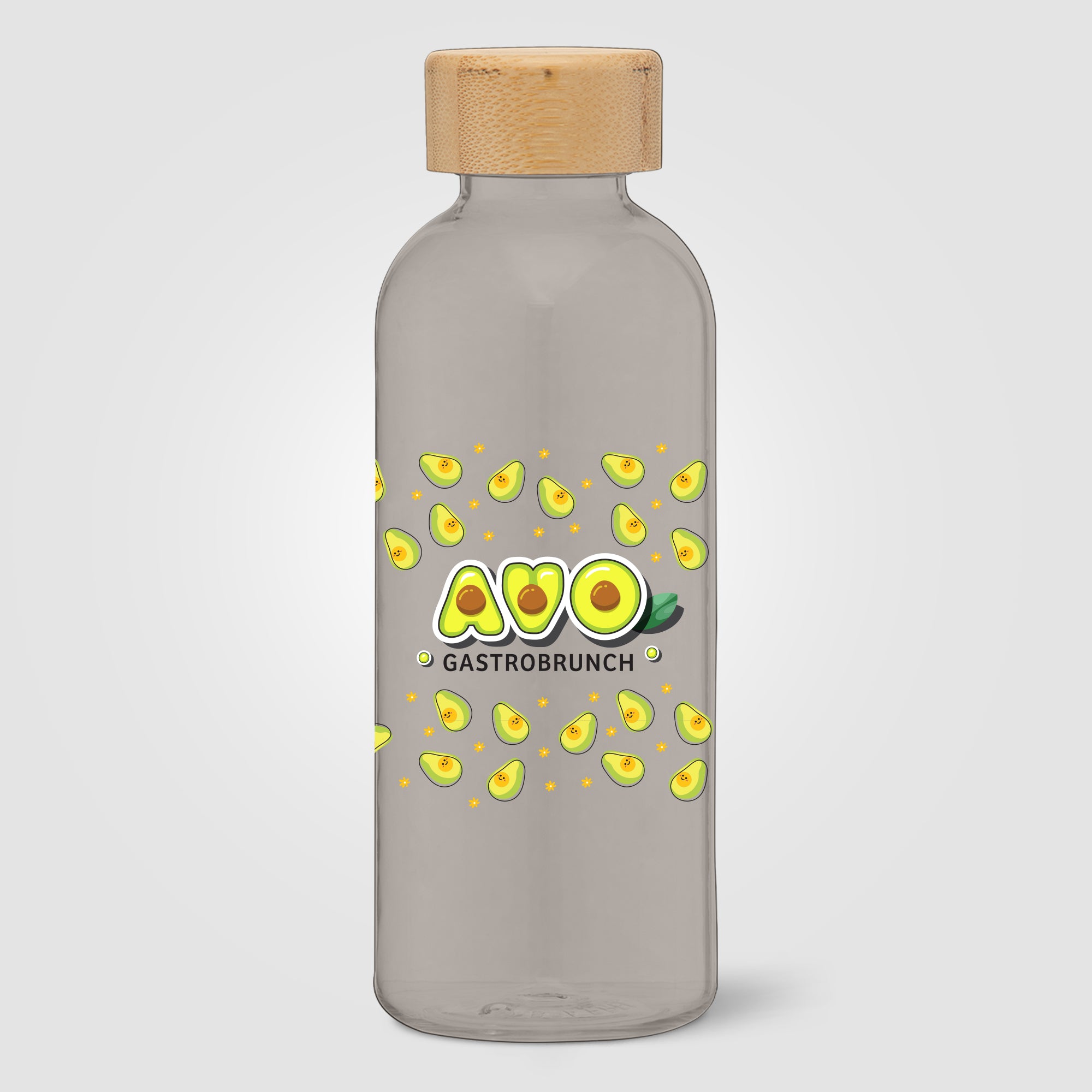 Strom - 22 oz. RPET Water Bottle with Bamboo Lid - ColorJet-zoom-3