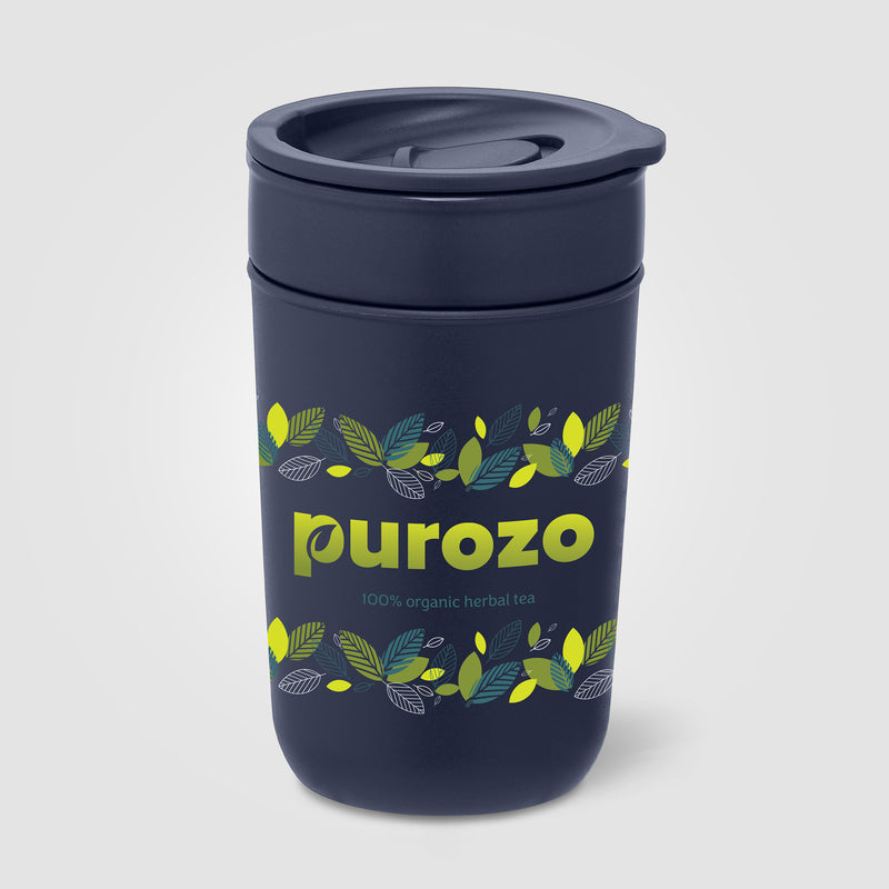 Danube - 12 oz. Ceramic Tumbler with Recycled Plastic Exterior & Lid - ColorJet-zoom-