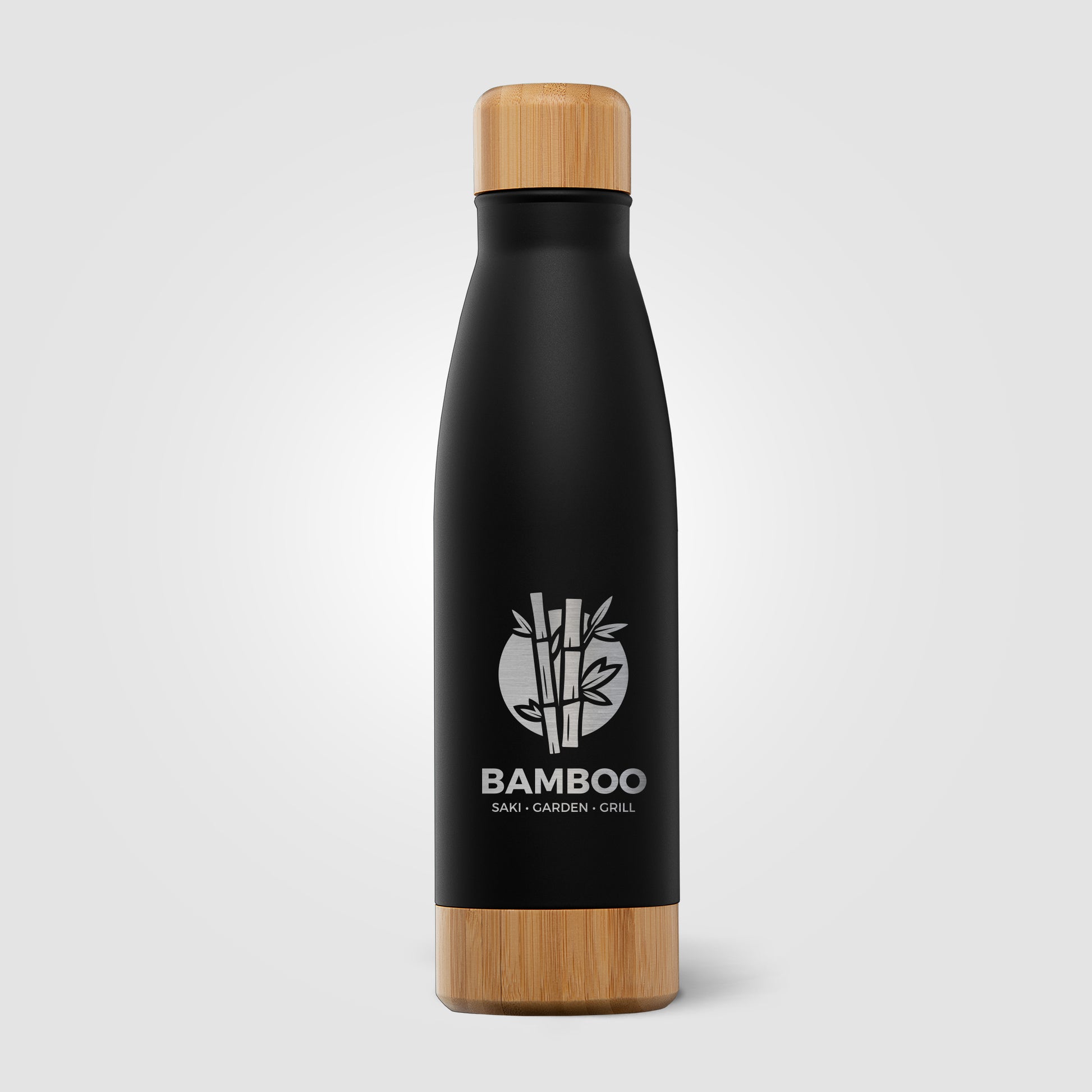 Ibiza Bamboo - 21 oz. Double-Wall Stainless Bottle - Laser-2