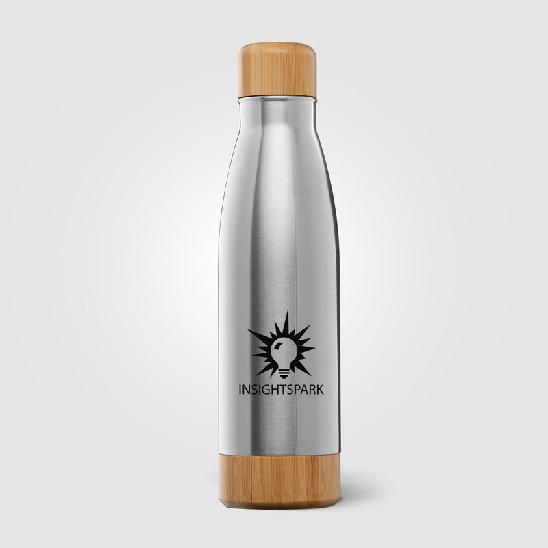 Ibiza Bamboo - 21 oz. Double-Wall Stainless Bottle-zoom-