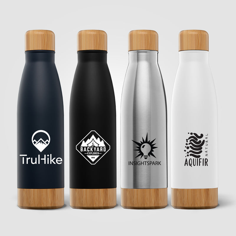 Ibiza Bamboo - 21 oz. Double-Wall Stainless Bottle-zoom-