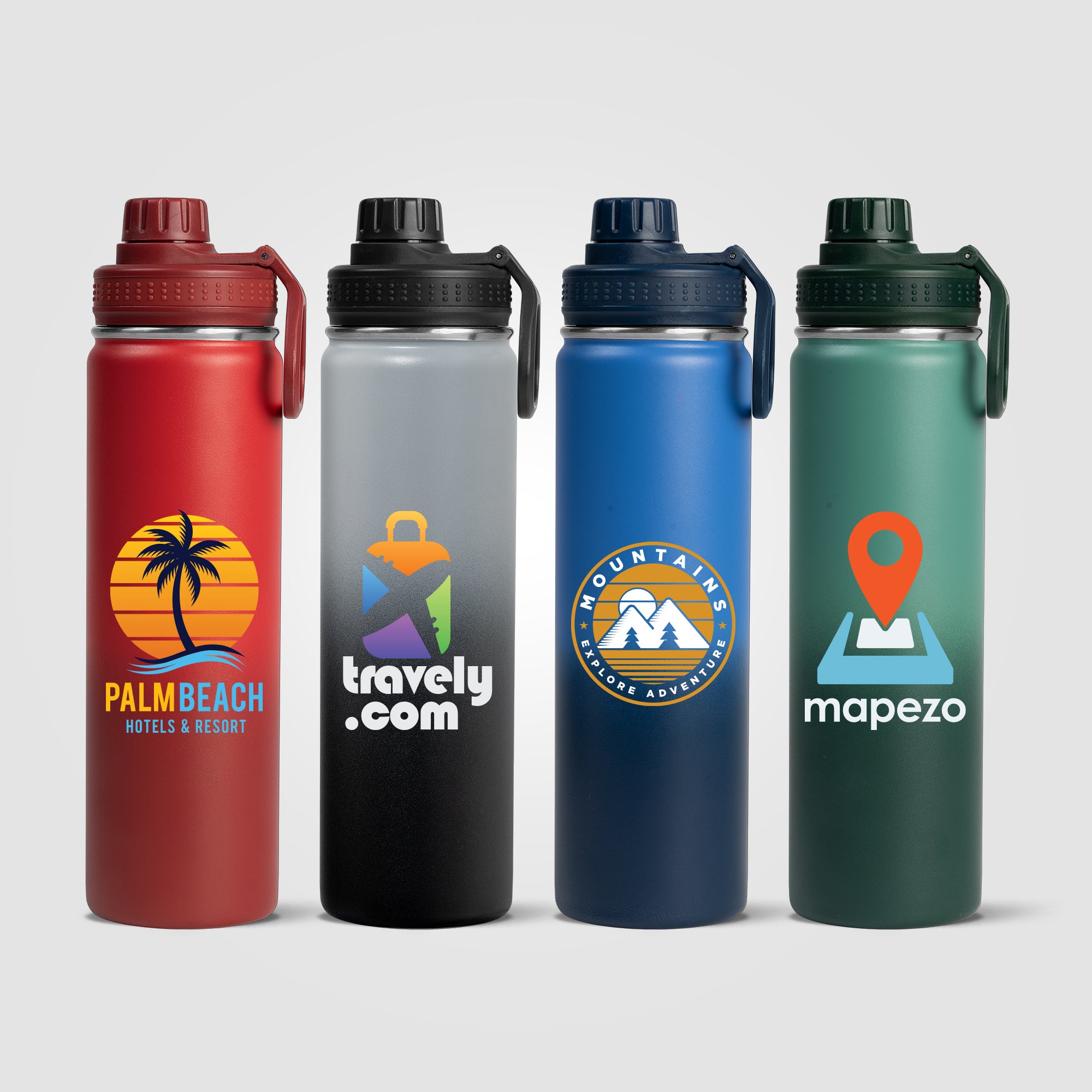 Image of the Alaska Ombre - 24 oz. Stainless Steel Double Wall Water Bottle - ColorJet promotional product, SKU WEH-C.