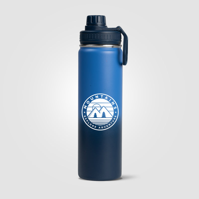 Alaska Ombre - 24 oz. Stainless Steel Double Wall Water Bottle-zoom-