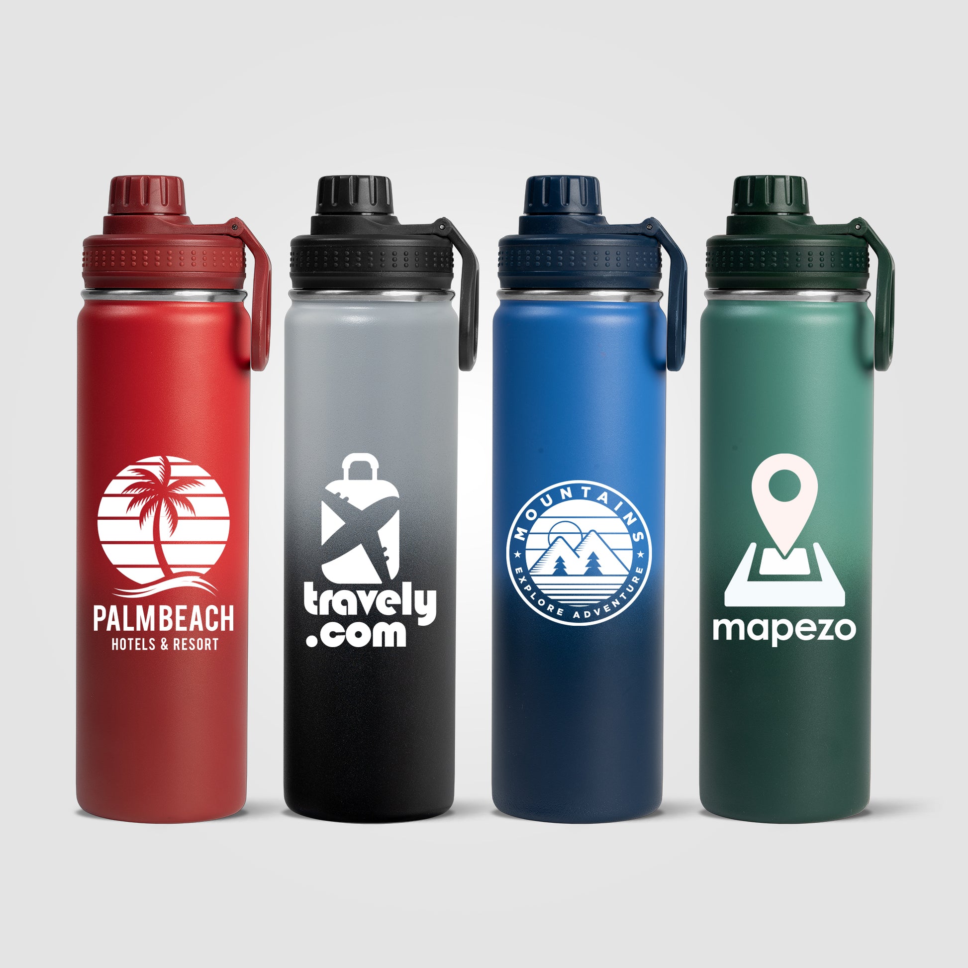 Image of the Alaska Ombre - 24 oz. Stainless Steel Double Wall Water Bottle promotional product, SKU WEH.