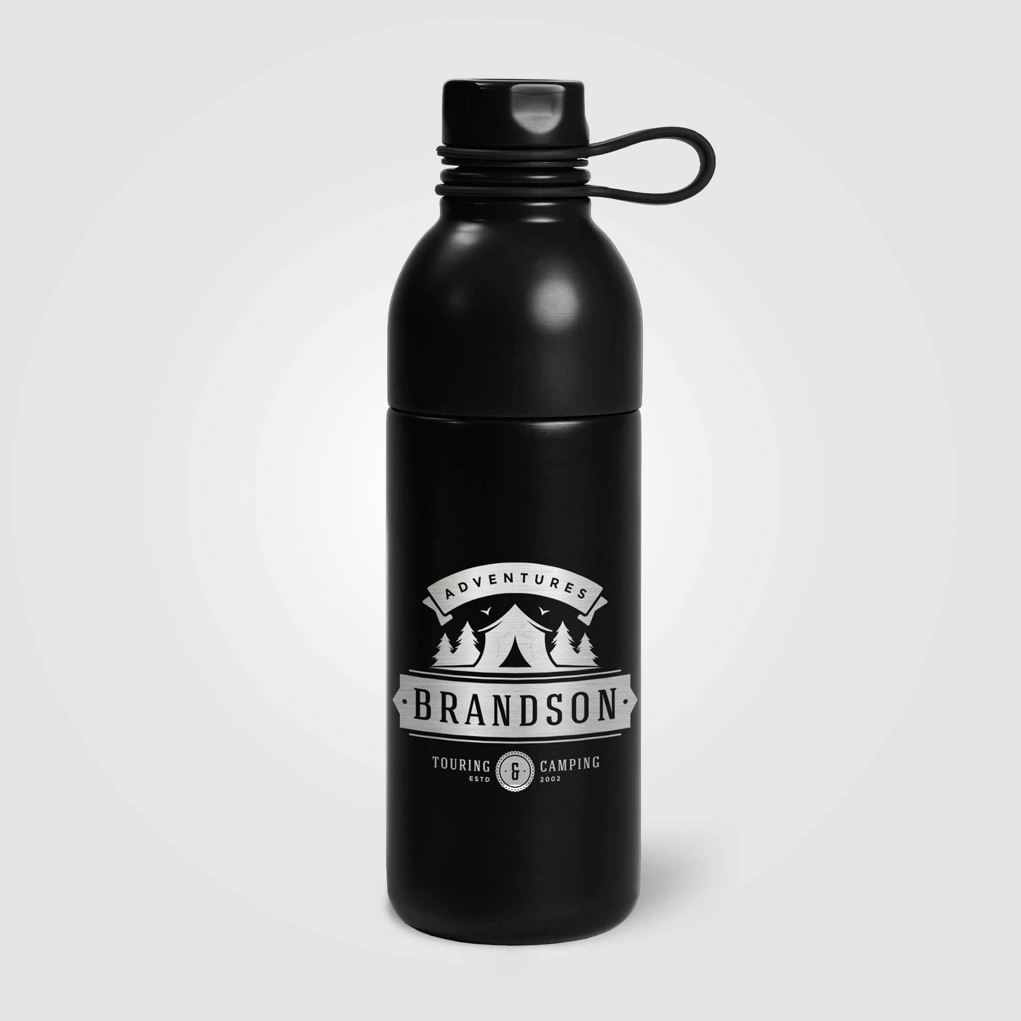 Northstar - 20 oz. Double Wall Stainless Steel Water Bottle - Laser-zoom-2