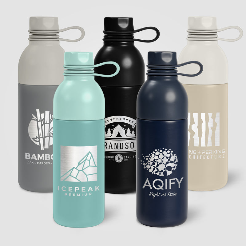 Northstar - 20 oz. Double Wall Stainless Steel Water Bottle - Laser-zoom-